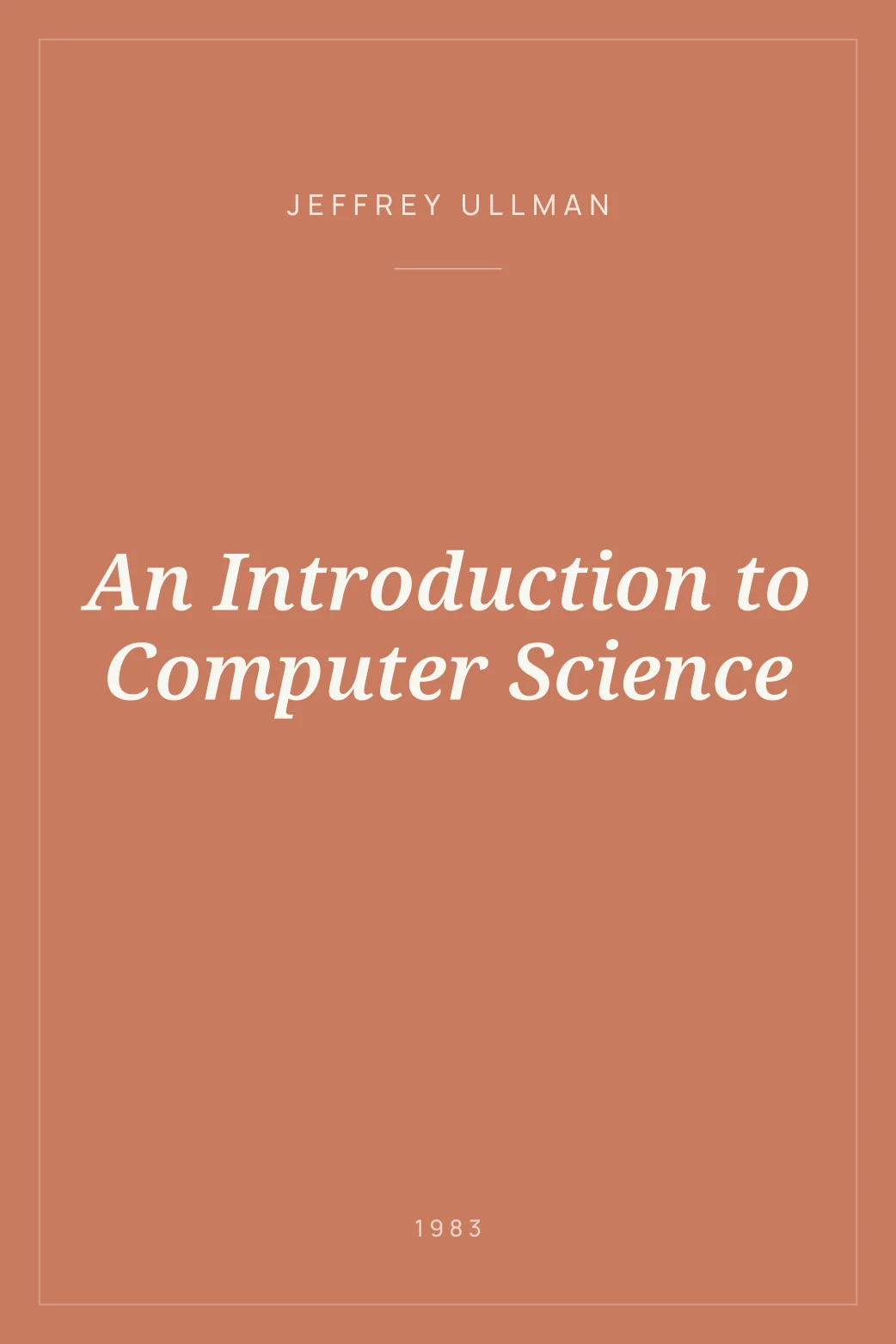 Portada de An Introduction to Computer Science