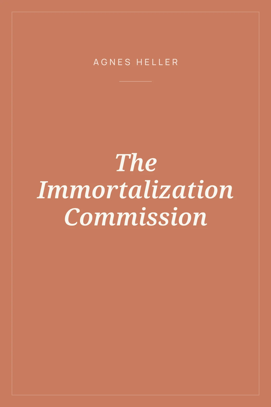 Portada de The Immortalization Commission
