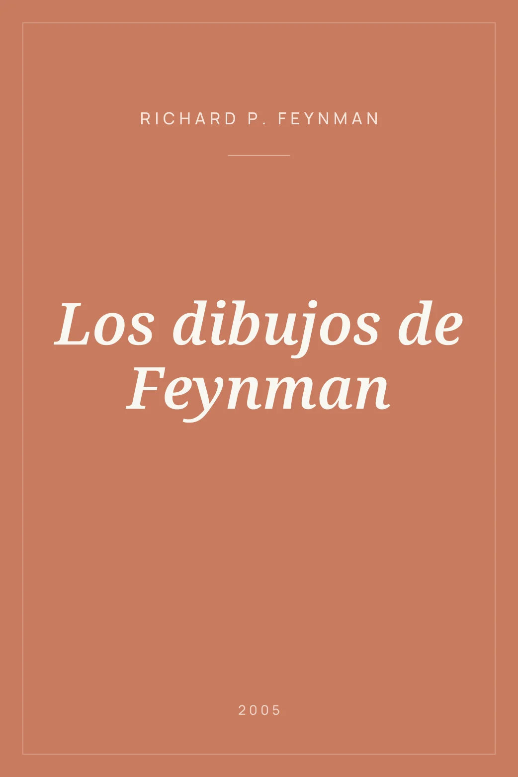 Portada de Los dibujos de Feynman
