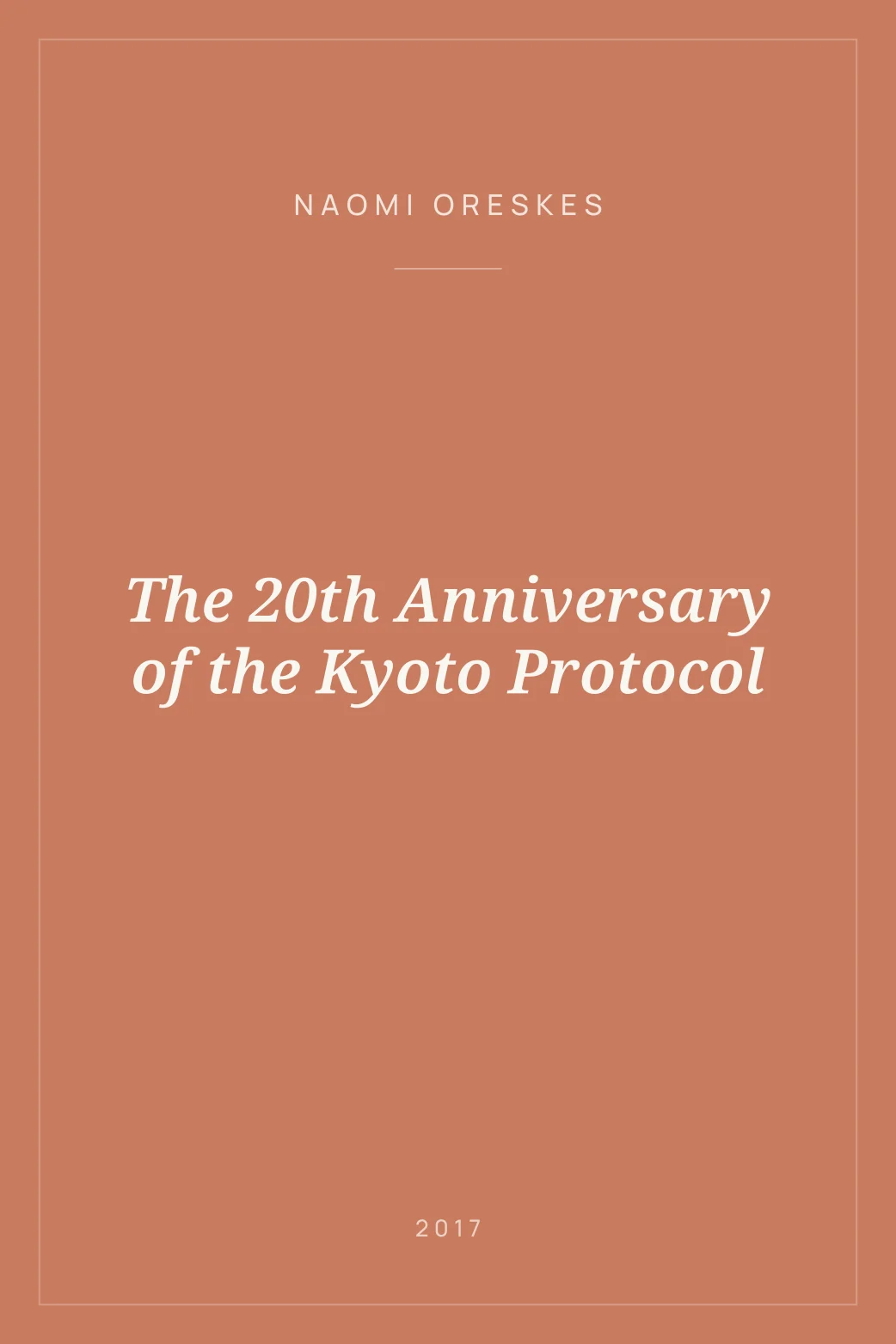 Portada de The 20th Anniversary of the Kyoto Protocol
