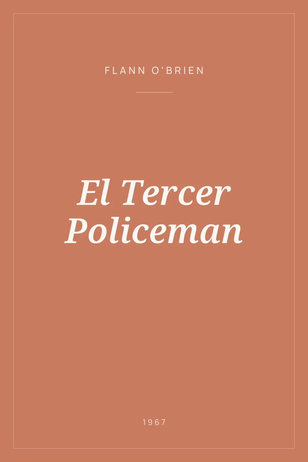 Portada de El Tercer Policeman