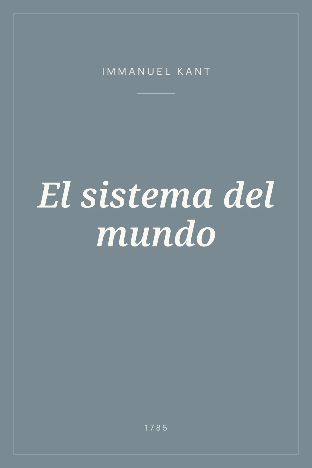 Portada de El sistema del mundo