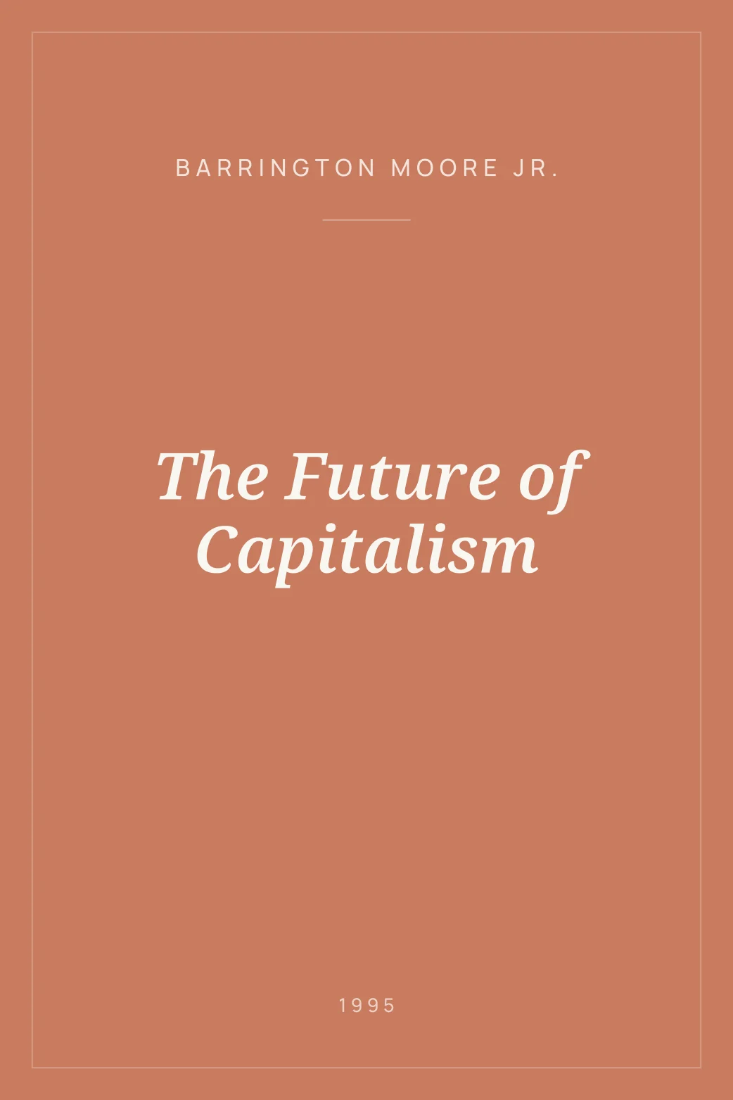 Portada de The Future of Capitalism
