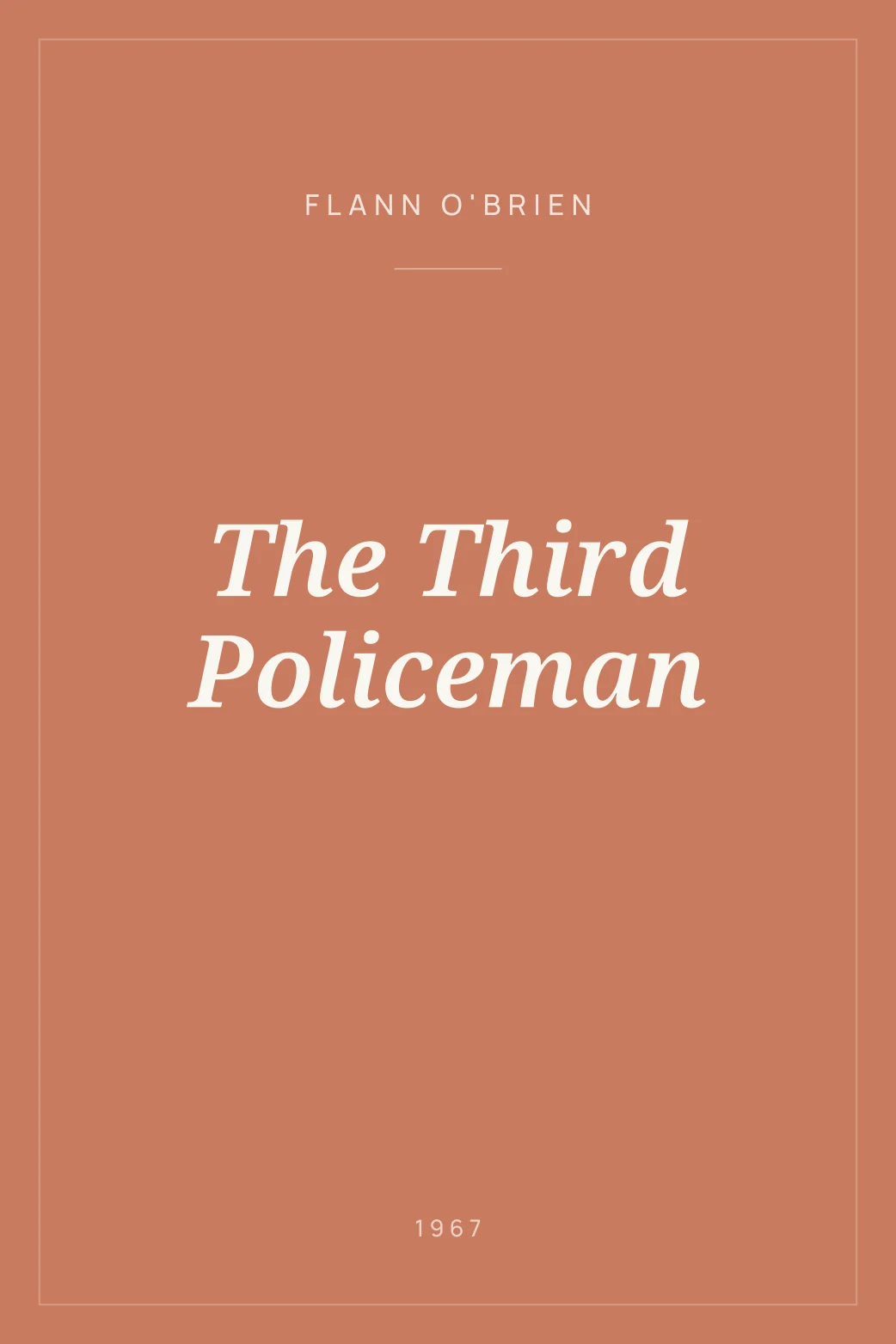 Portada de The Third Policeman