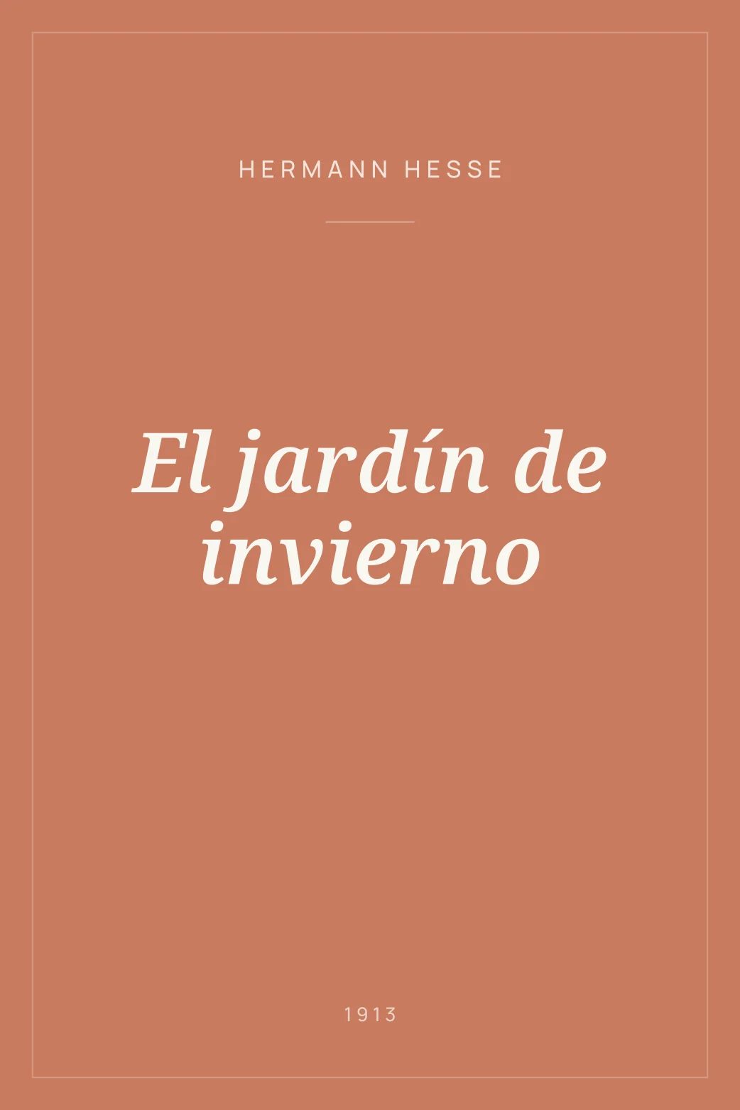 Portada de El jardín de invierno