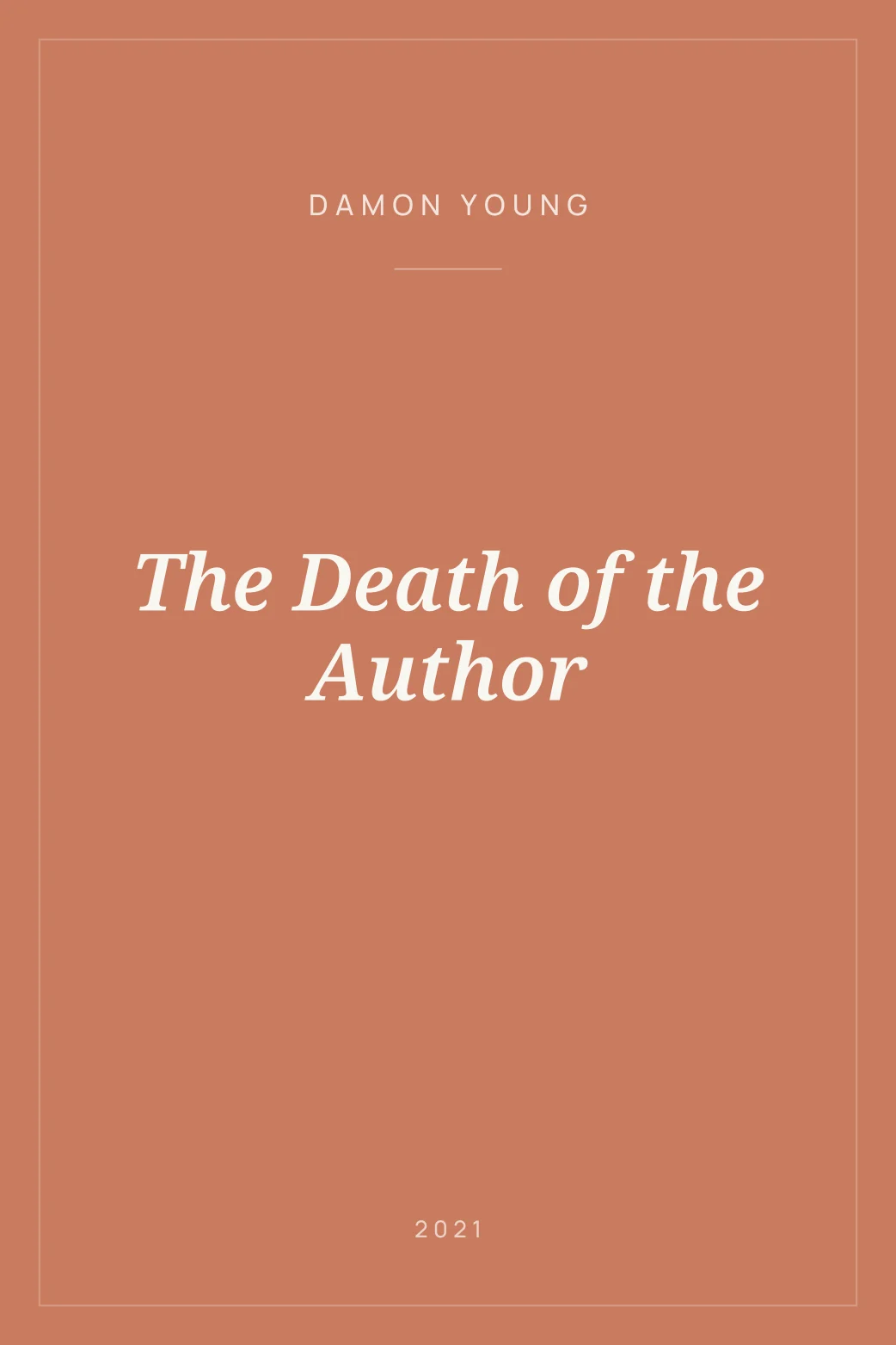 Portada de The Death of the Author