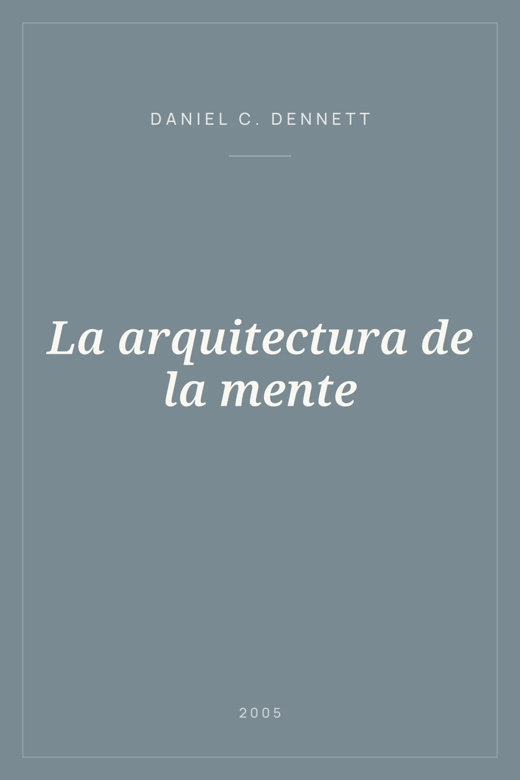 Portada de La arquitectura de la mente