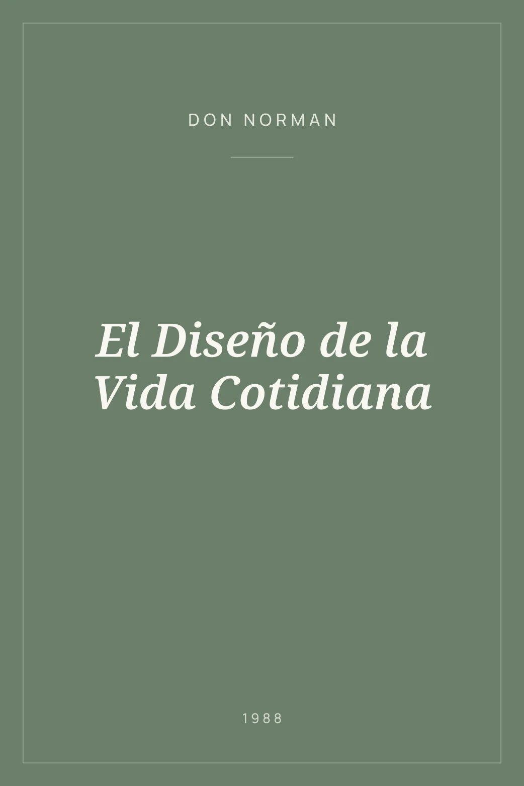 Portada de El Diseño de la Vida Cotidiana