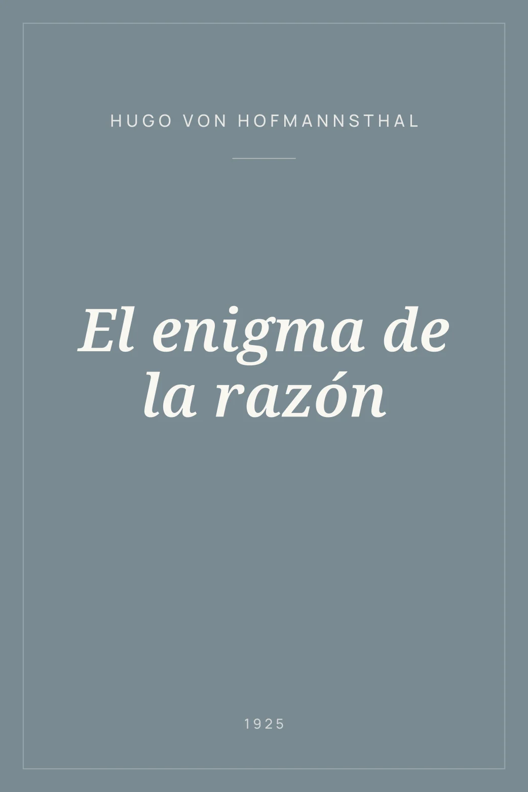 Portada de El enigma de la razón