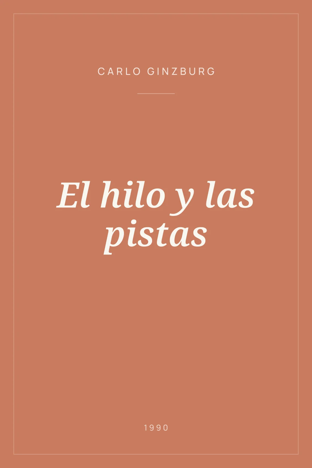 Portada de El hilo y las pistas