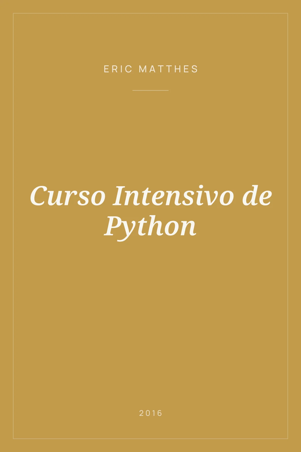 Portada de Curso Intensivo de Python