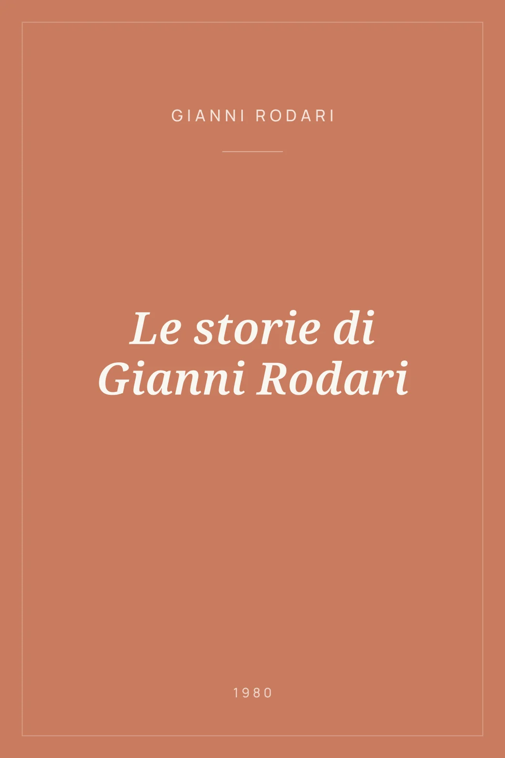 Portada de Le storie di Gianni Rodari