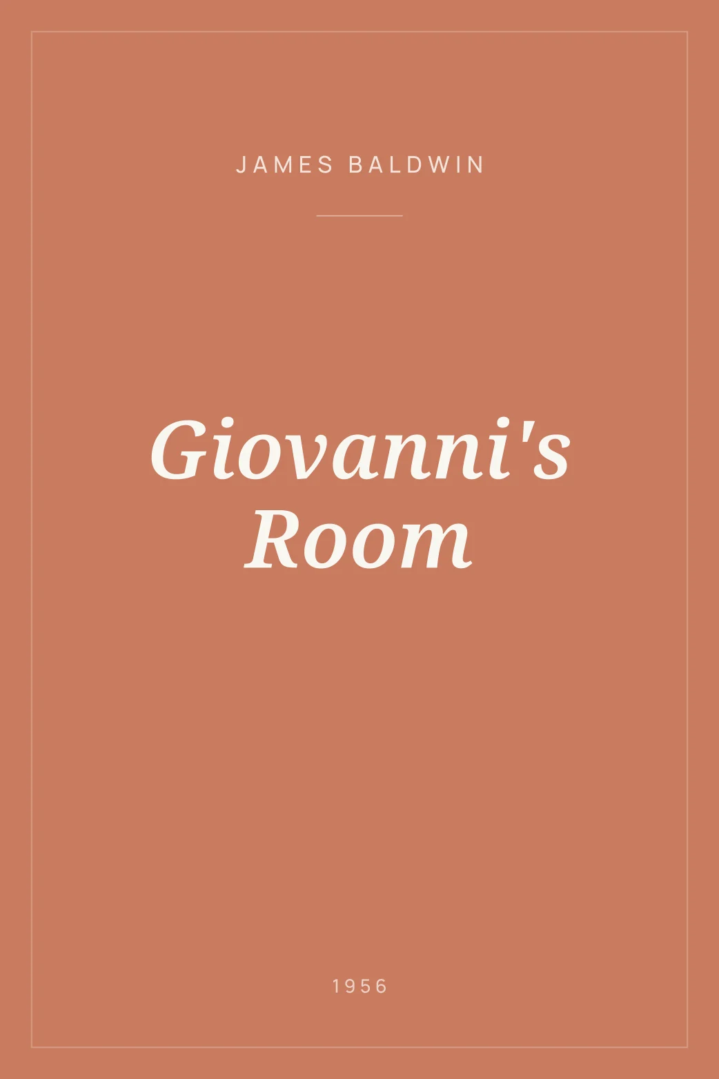 Portada de Giovanni's Room