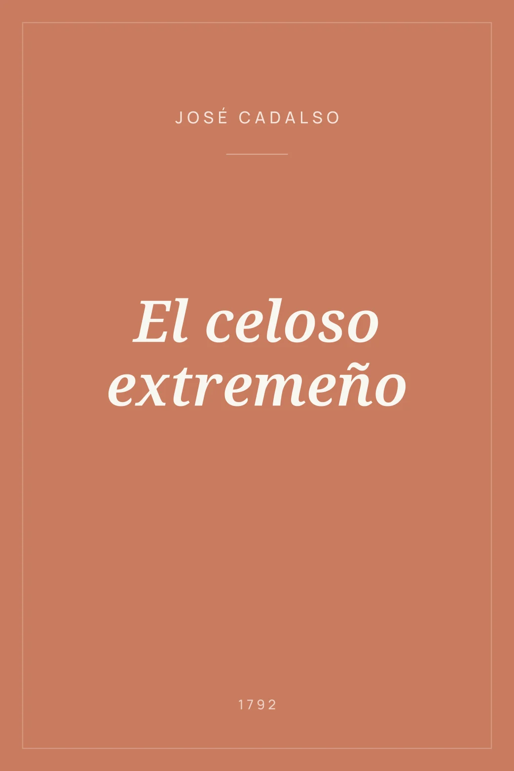 Portada de El celoso extremeño