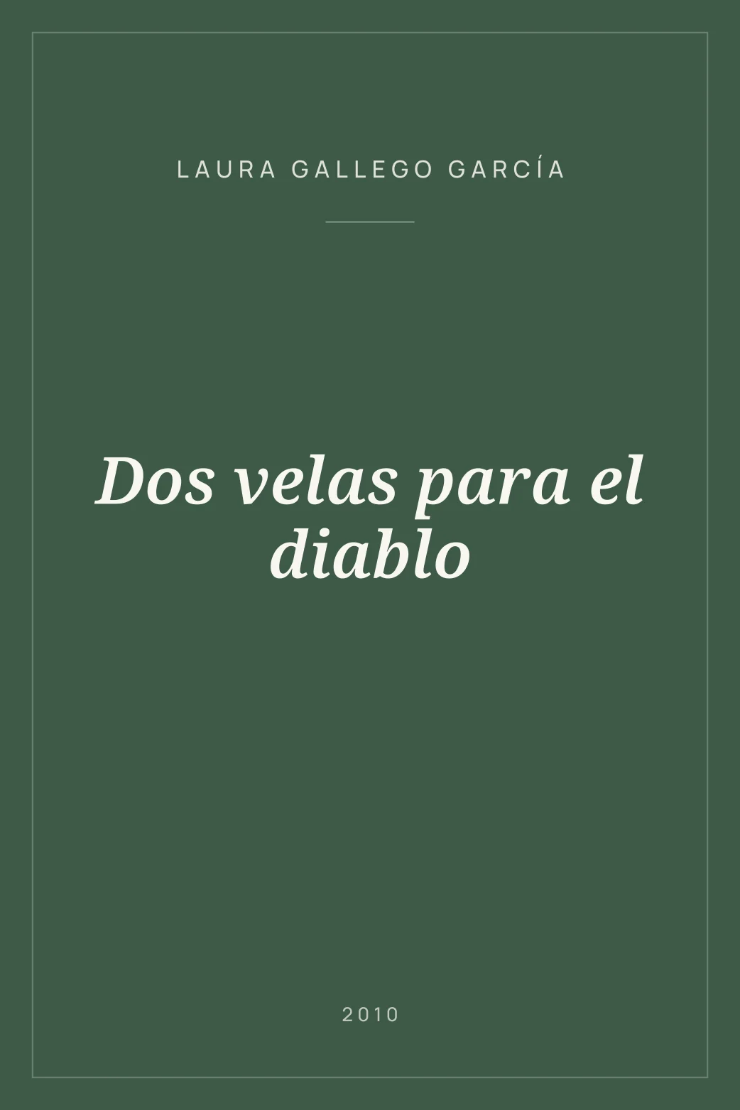 Portada de Dos velas para el diablo