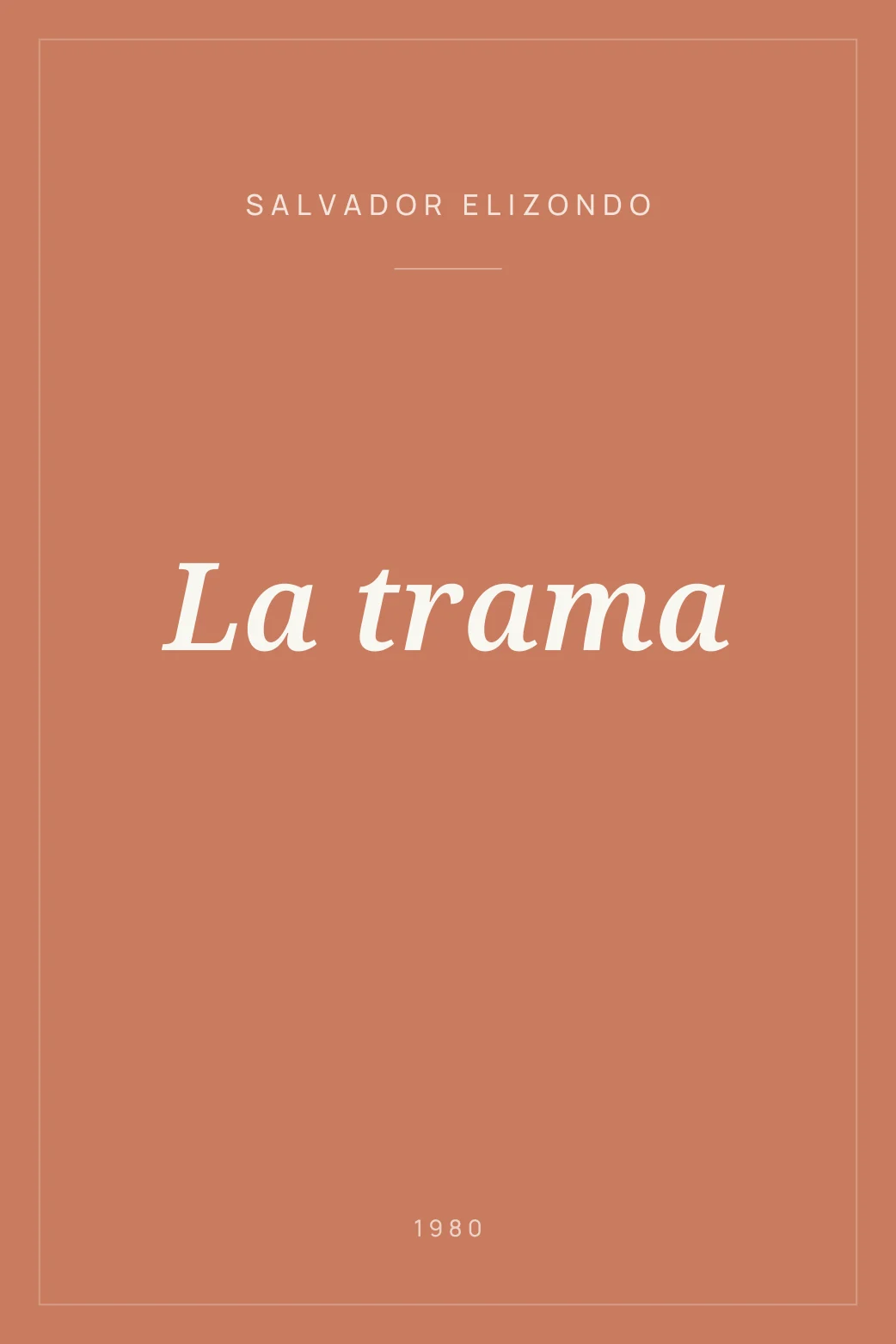 Portada de La trama