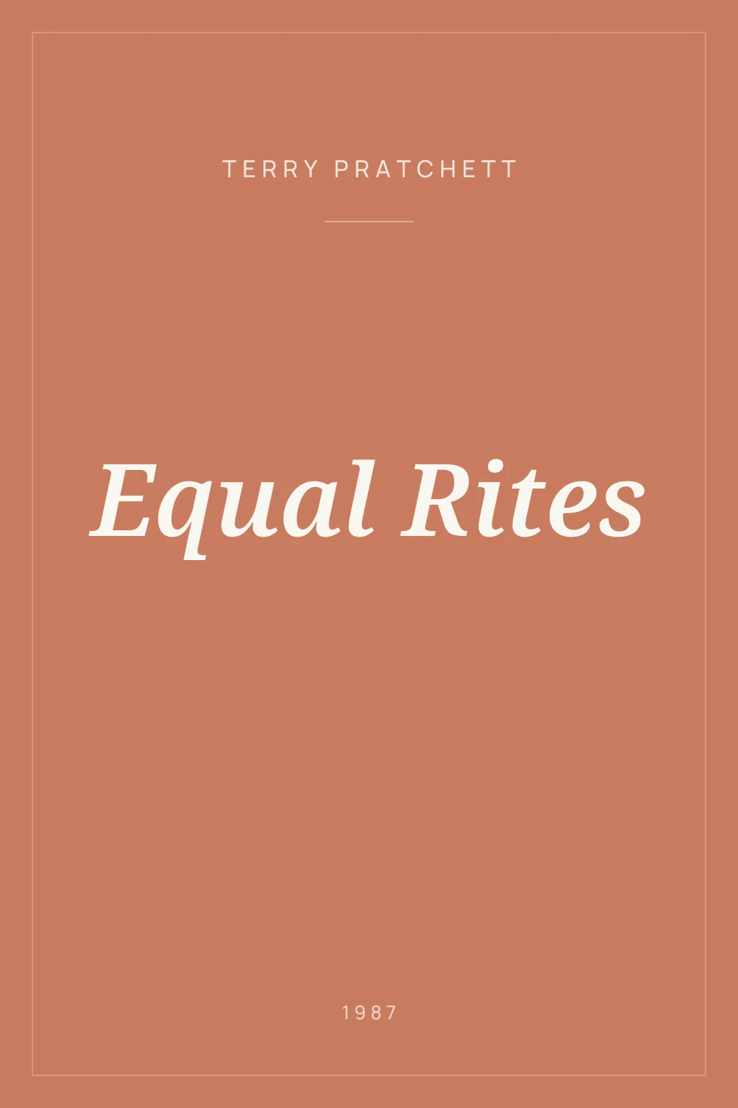Portada de Equal Rites