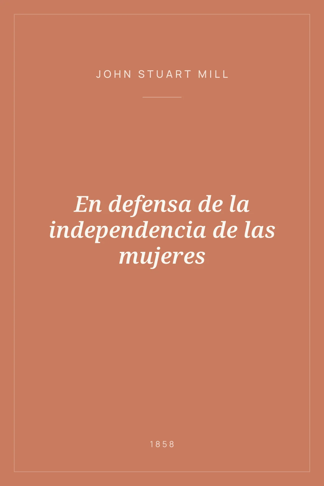 Portada de En defensa de la independencia de las mujeres