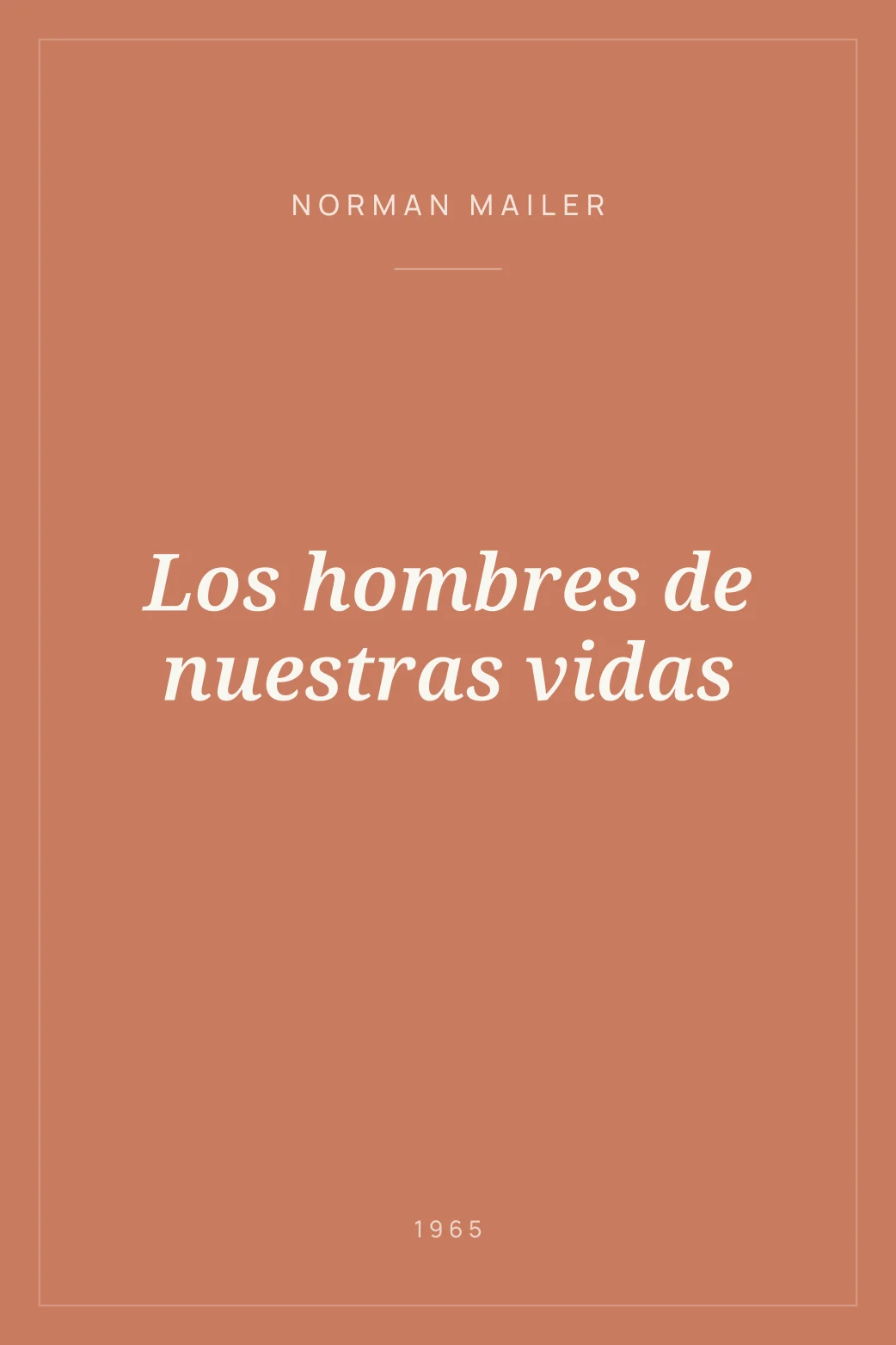 Portada de Los hombres de nuestras vidas