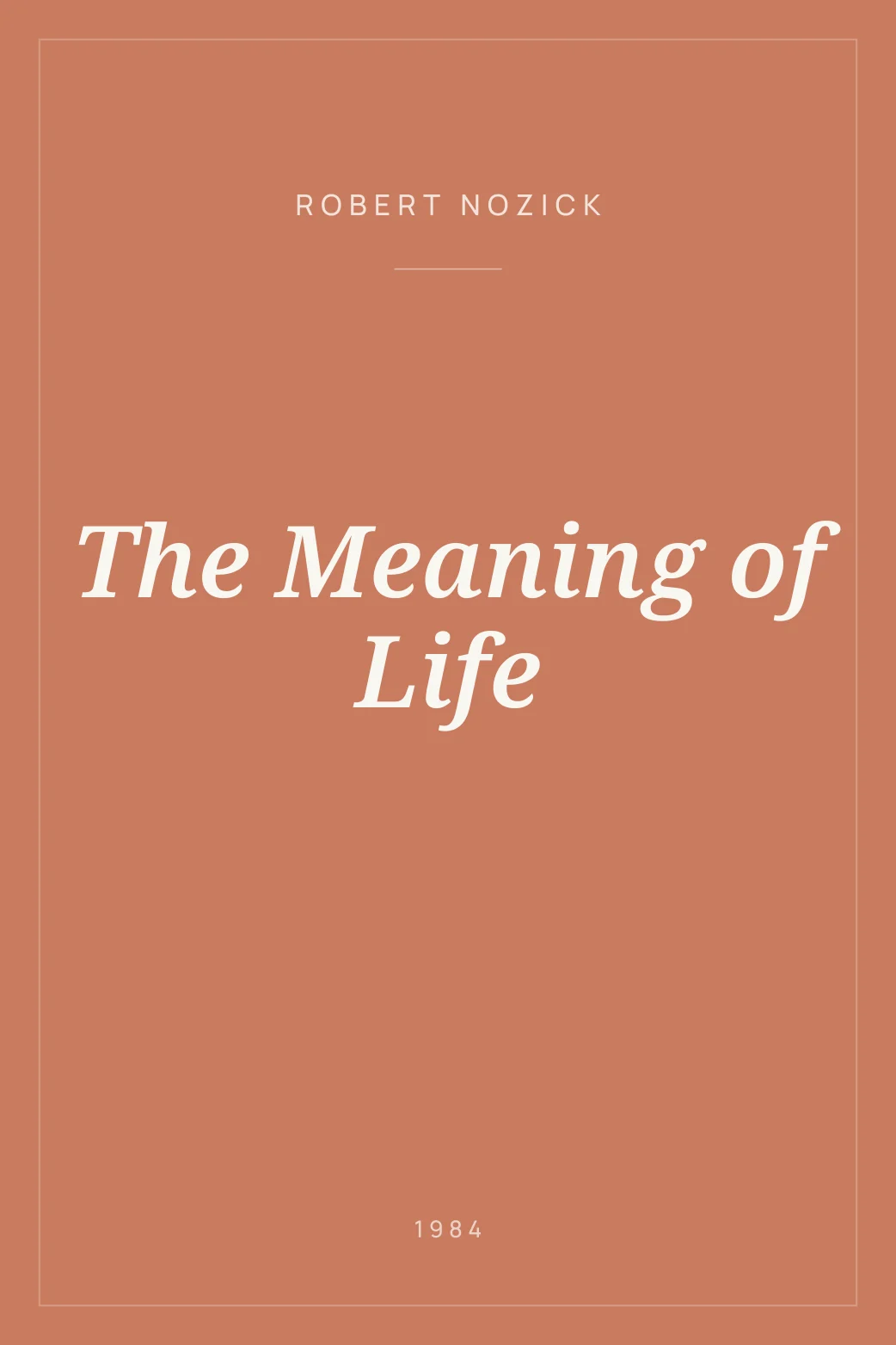 Portada de The Meaning of Life