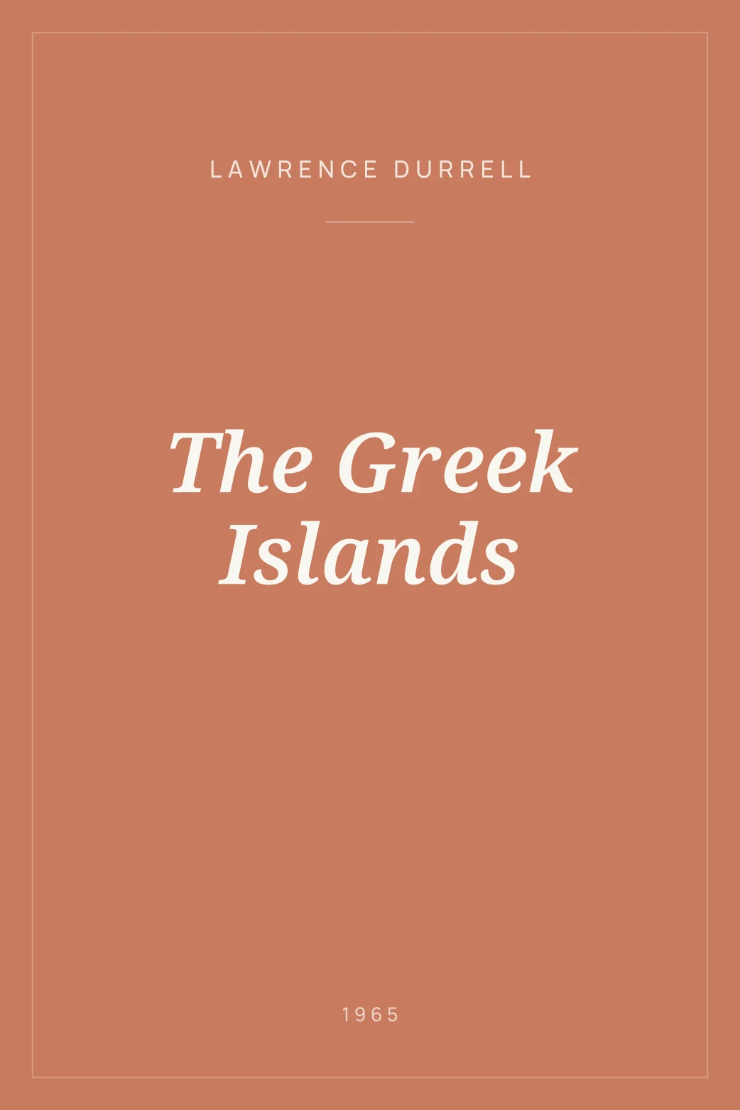 Portada de The Greek Islands