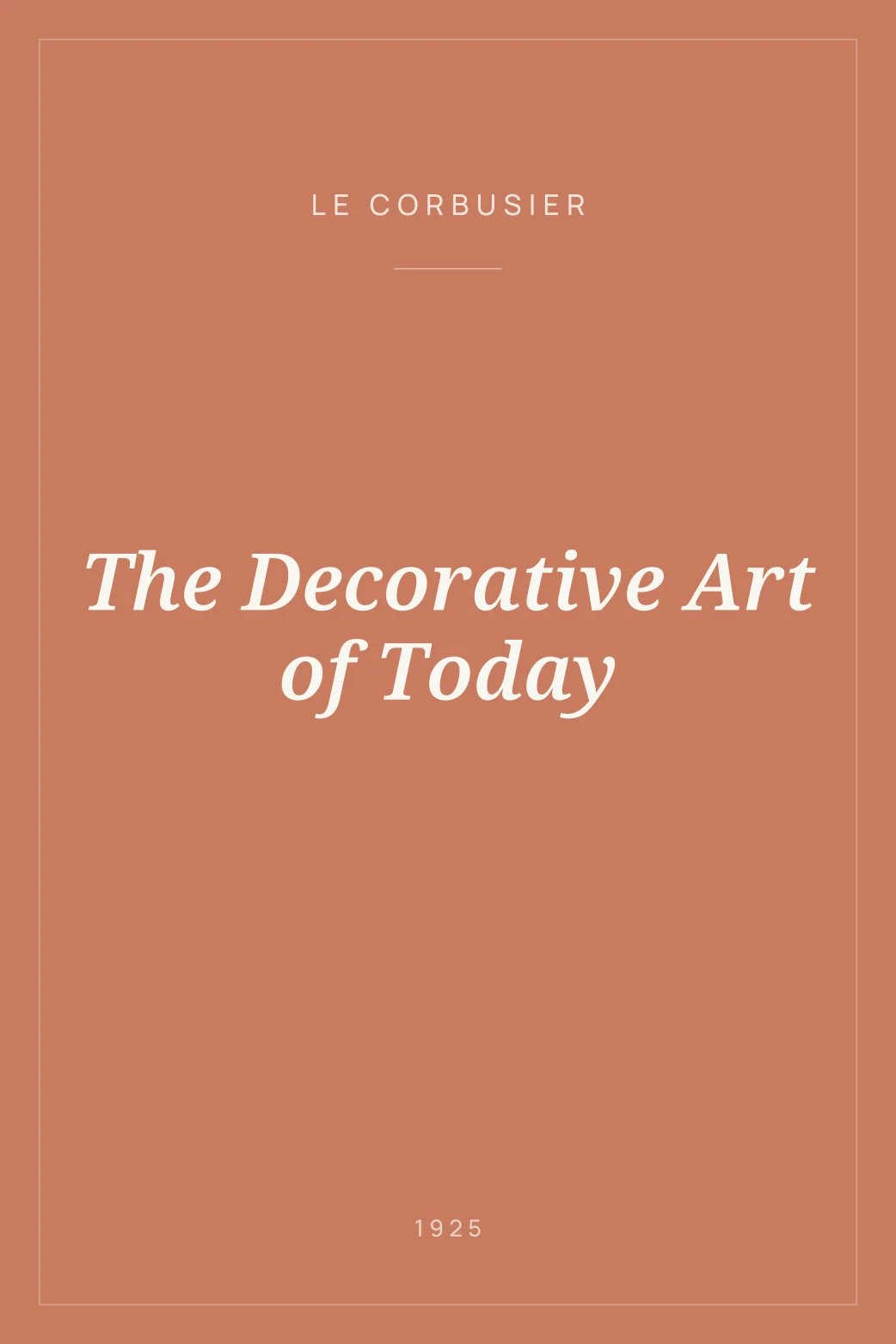 Portada de The Decorative Art of Today