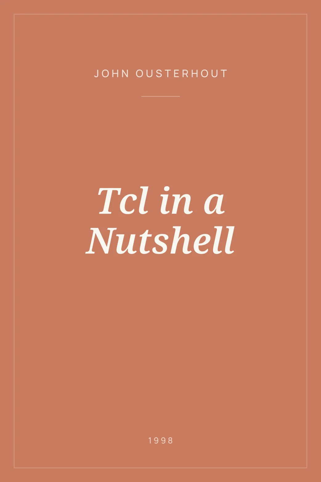Portada de Tcl in a Nutshell