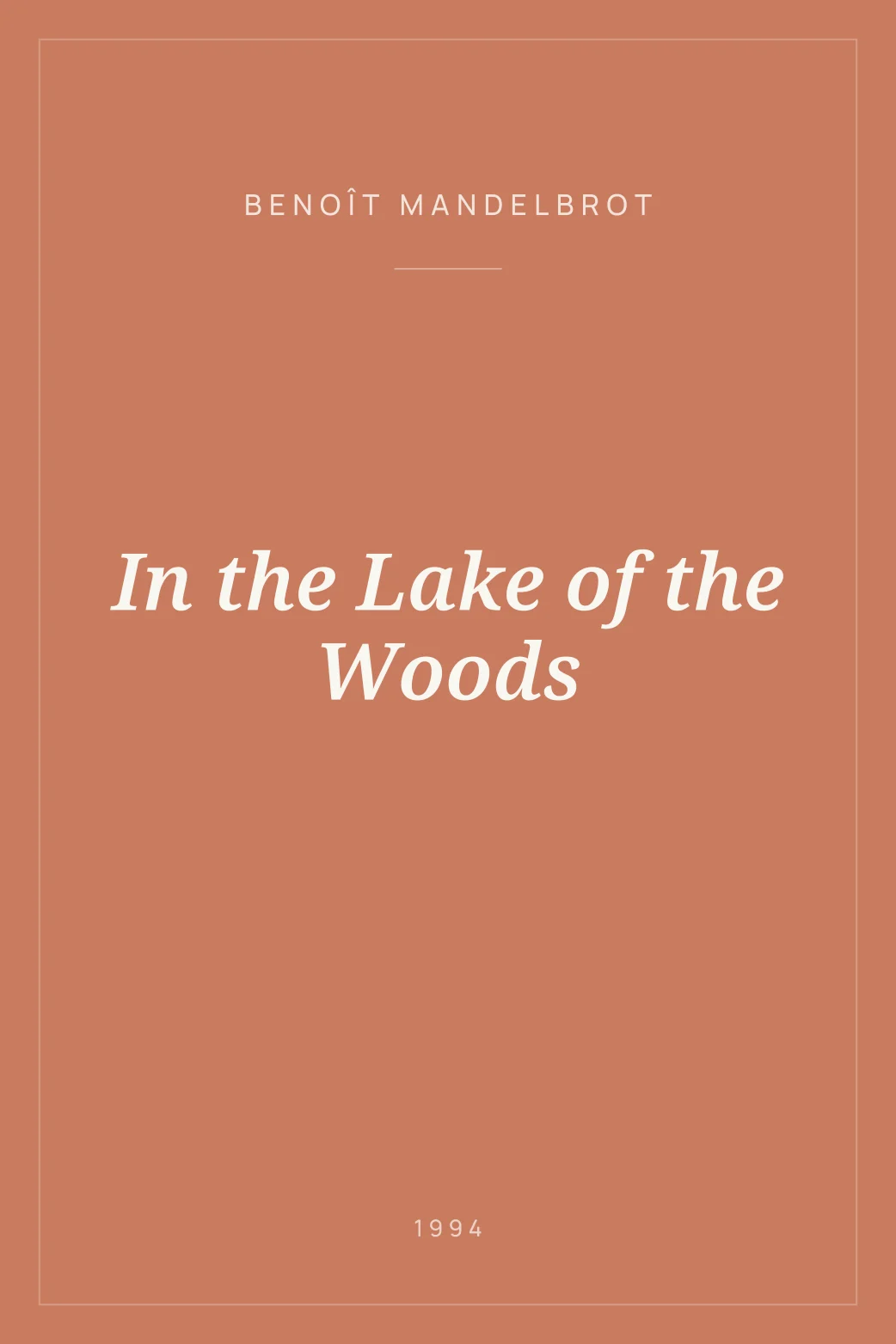 Portada de In the Lake of the Woods