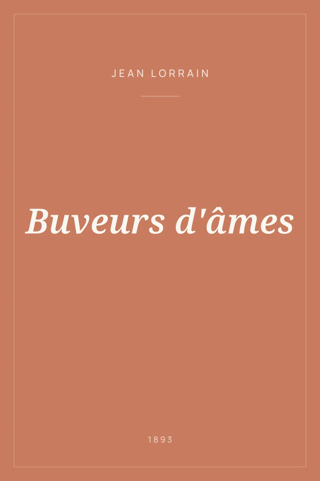 Portada de Buveurs d'âmes