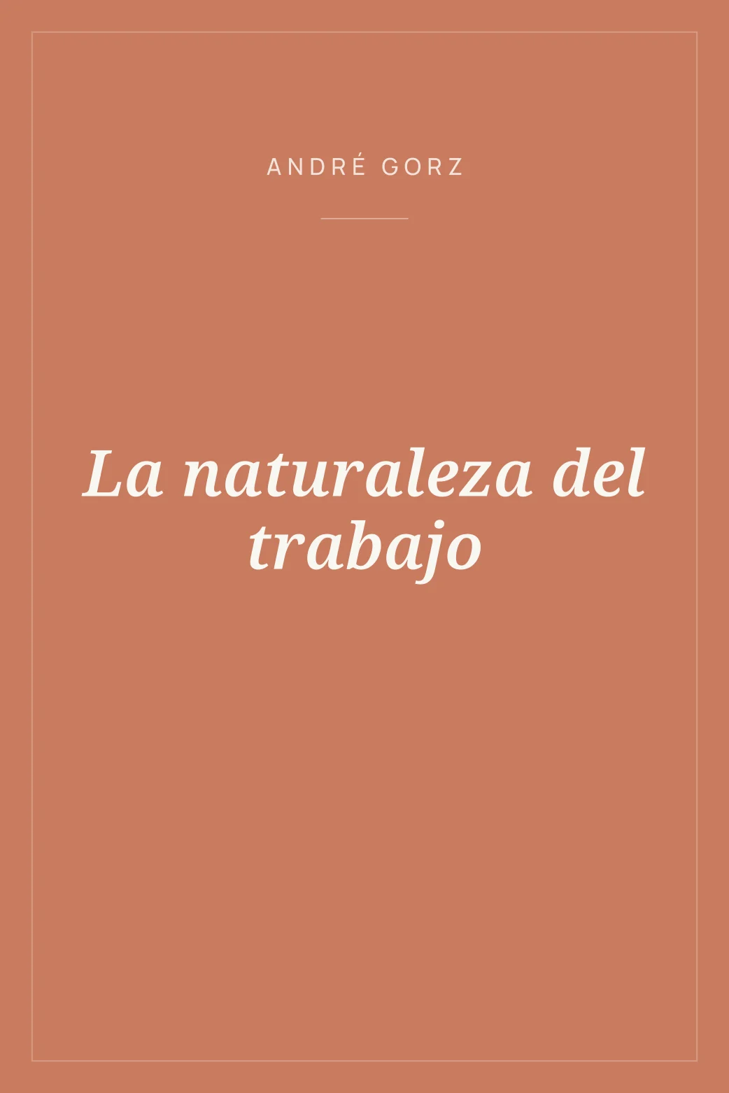 Portada de La naturaleza del trabajo