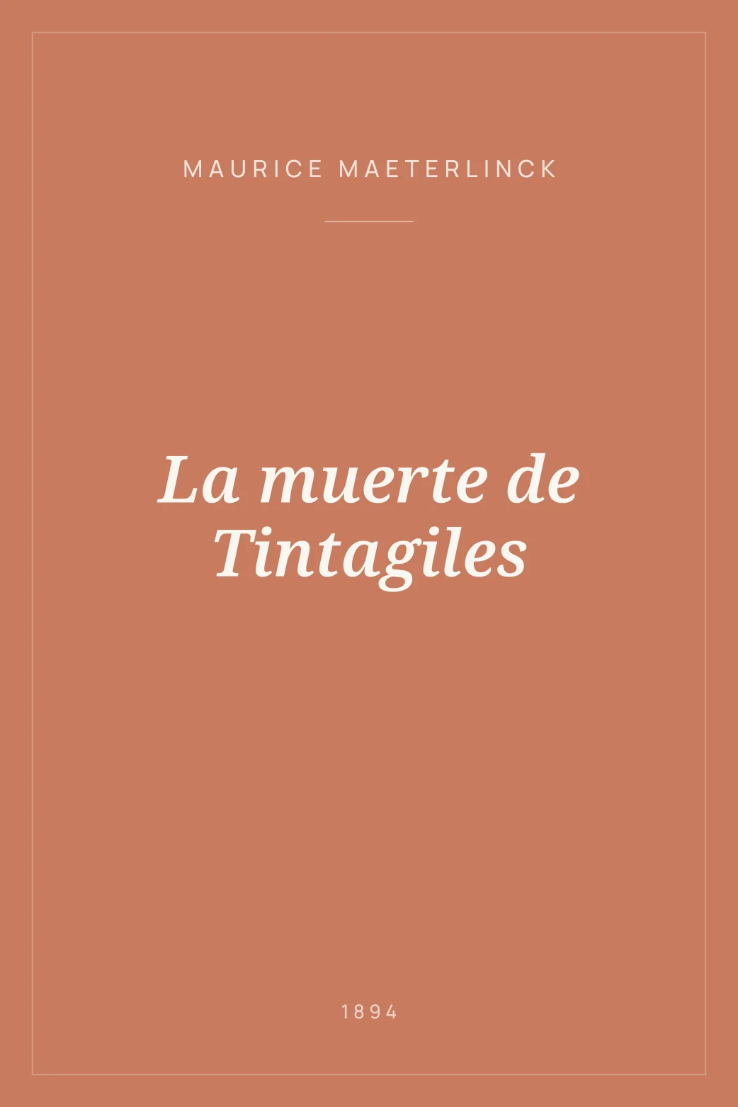 Portada de La muerte de Tintagiles