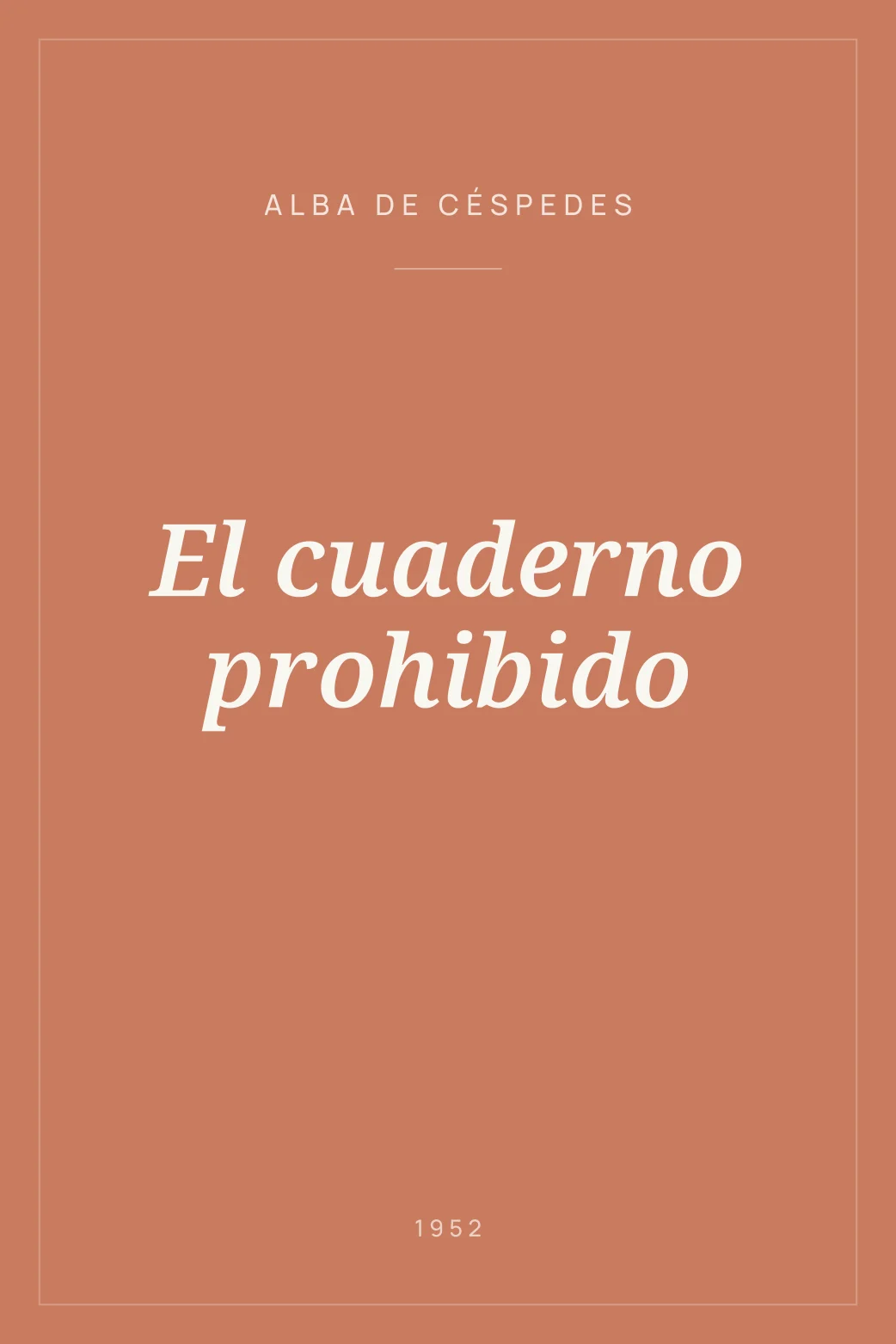 Portada de El cuaderno prohibido