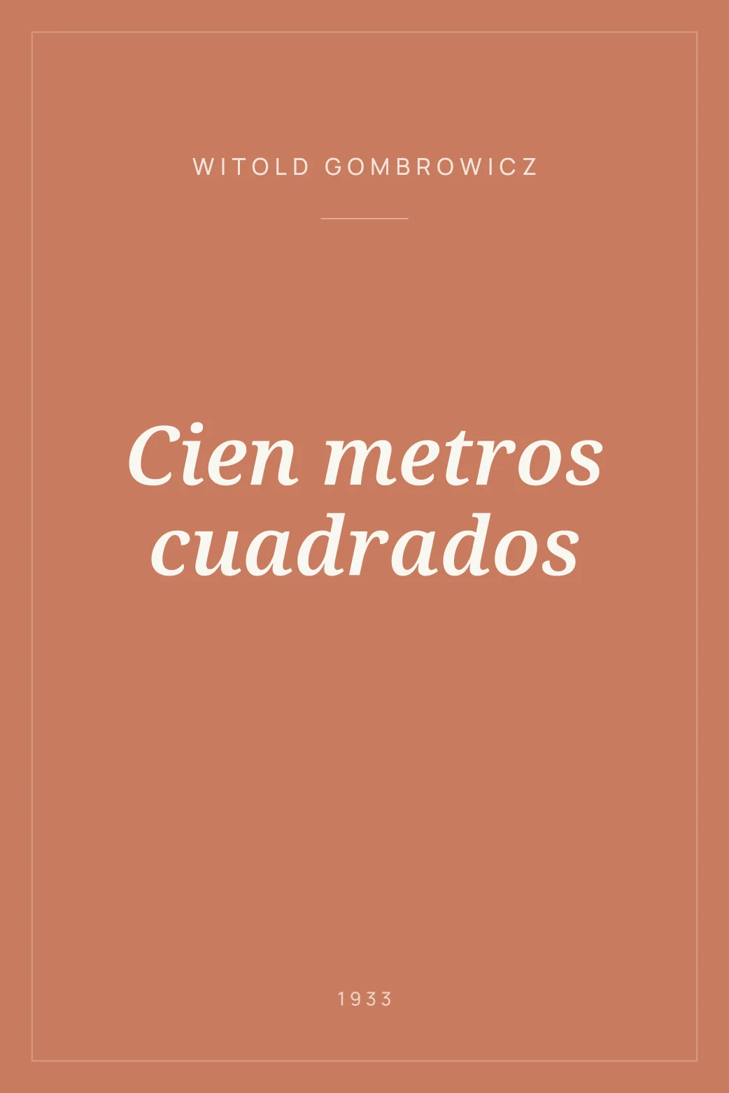 Portada de Cien metros cuadrados