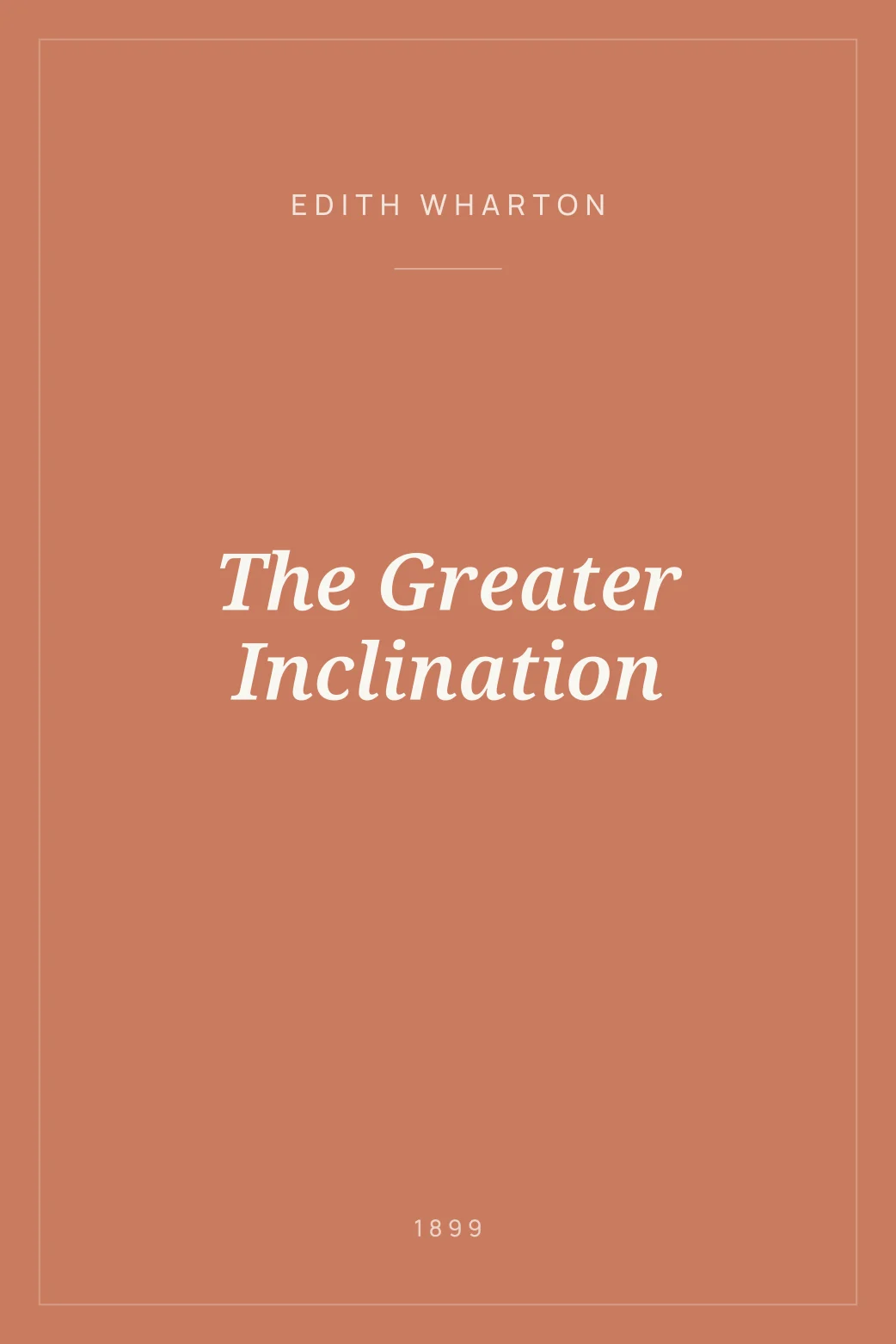 Portada de The Greater Inclination