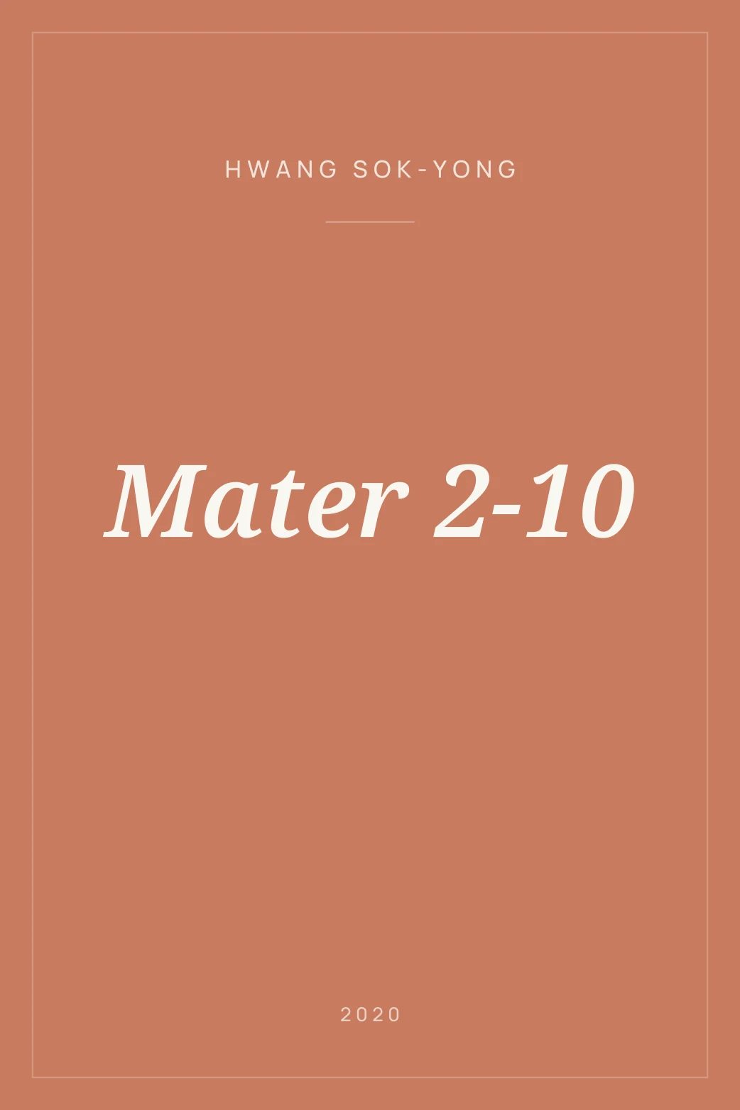 Portada de Mater 2-10