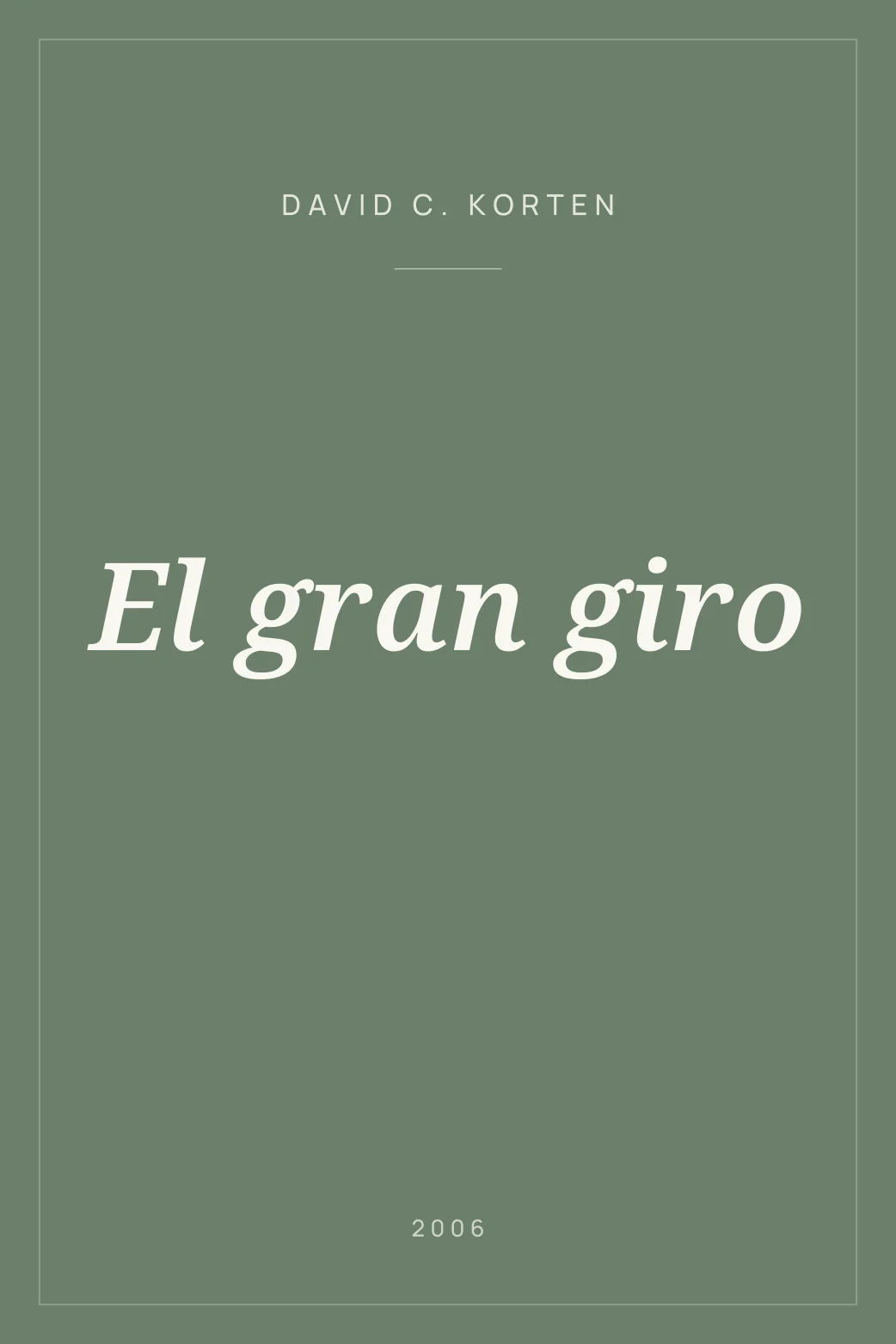 Portada de El gran giro