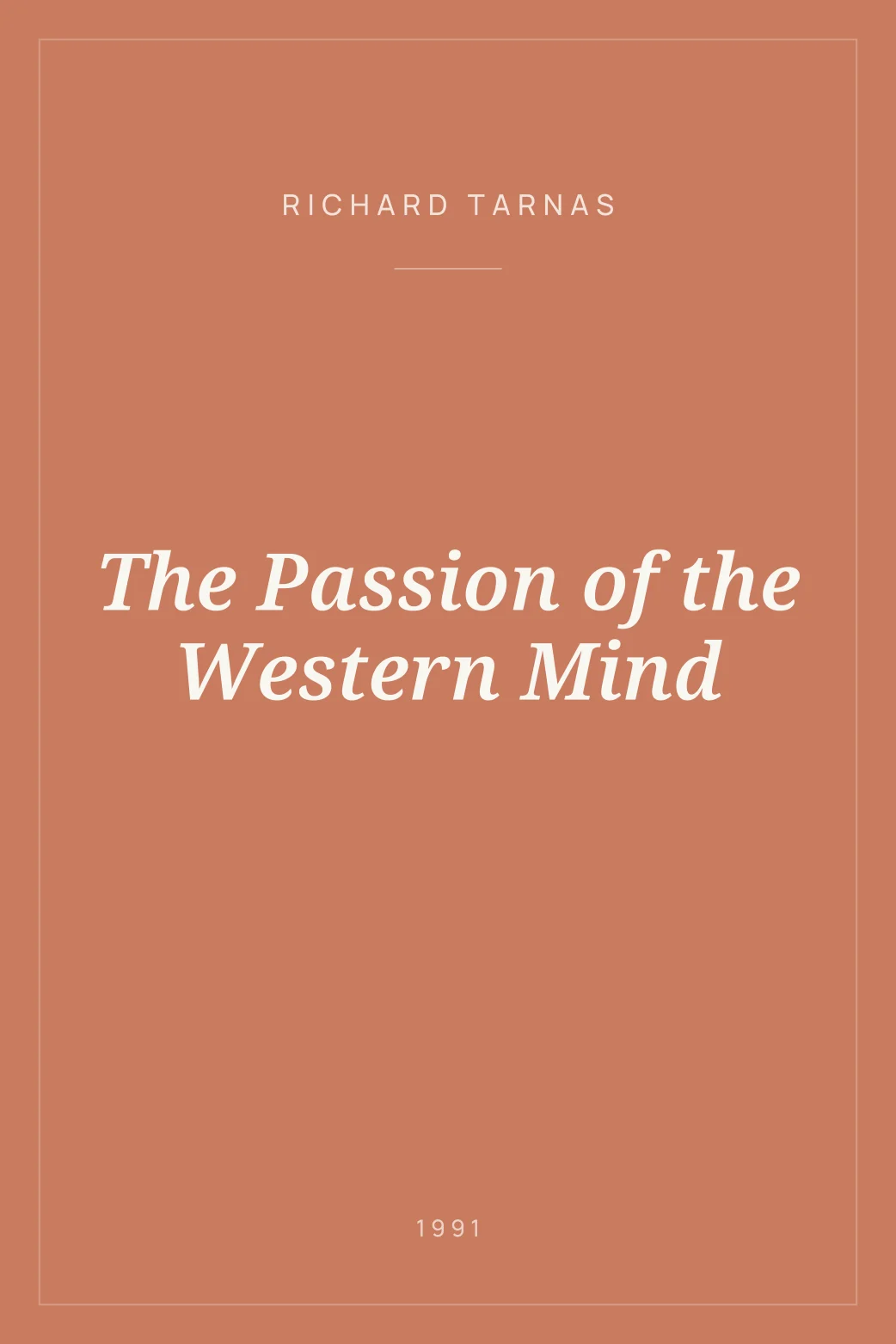 Portada de The Passion of the Western Mind