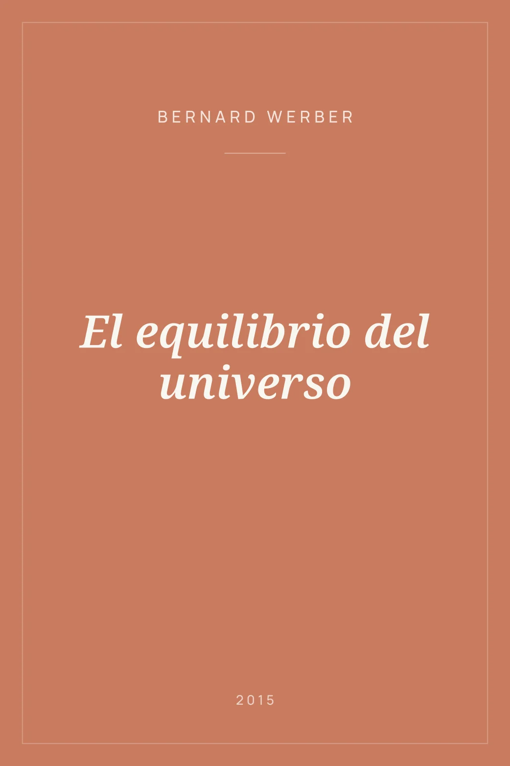 Portada de El equilibrio del universo