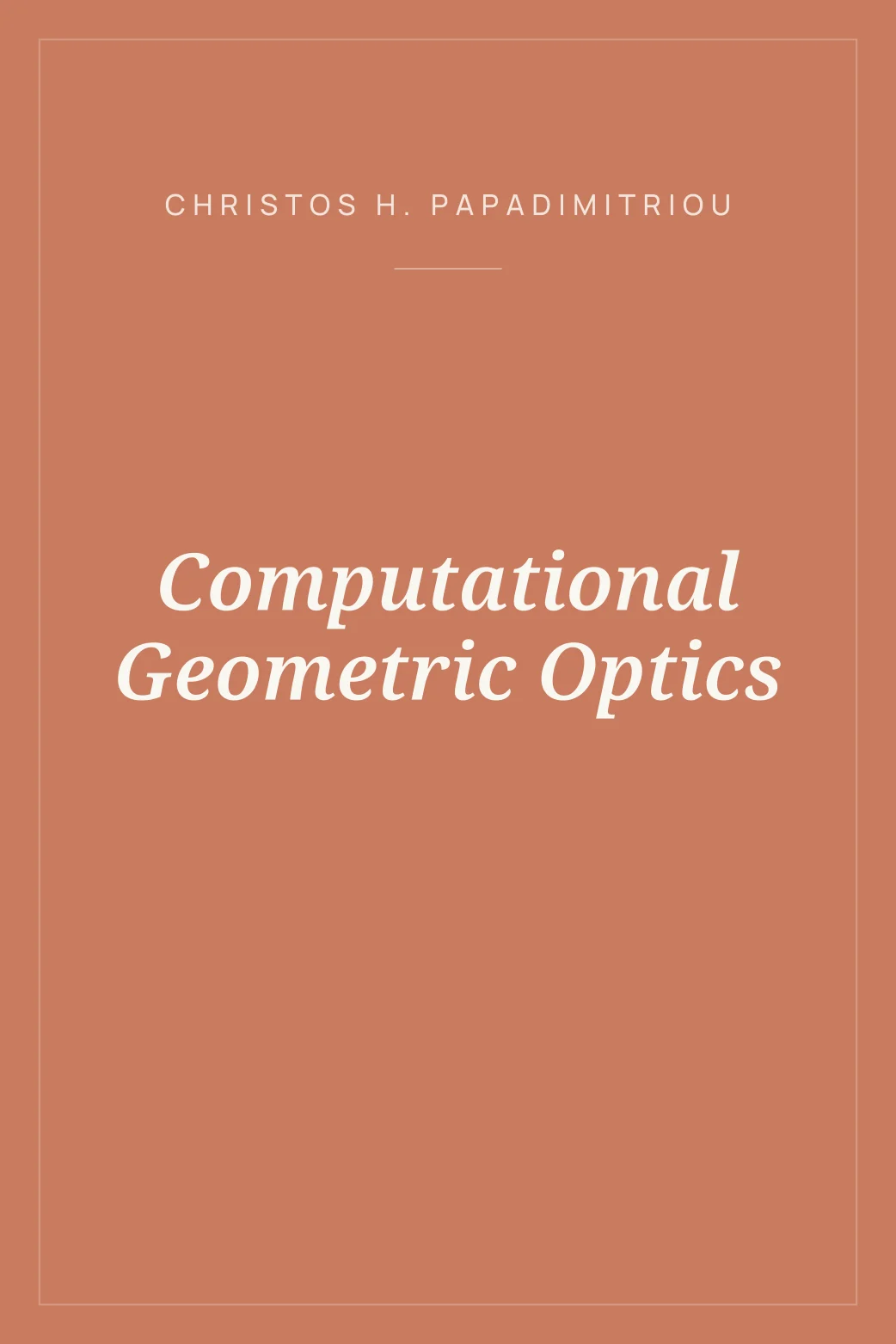 Portada de Computational Geometric Optics