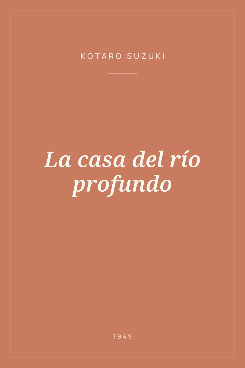 Portada de La casa del río profundo