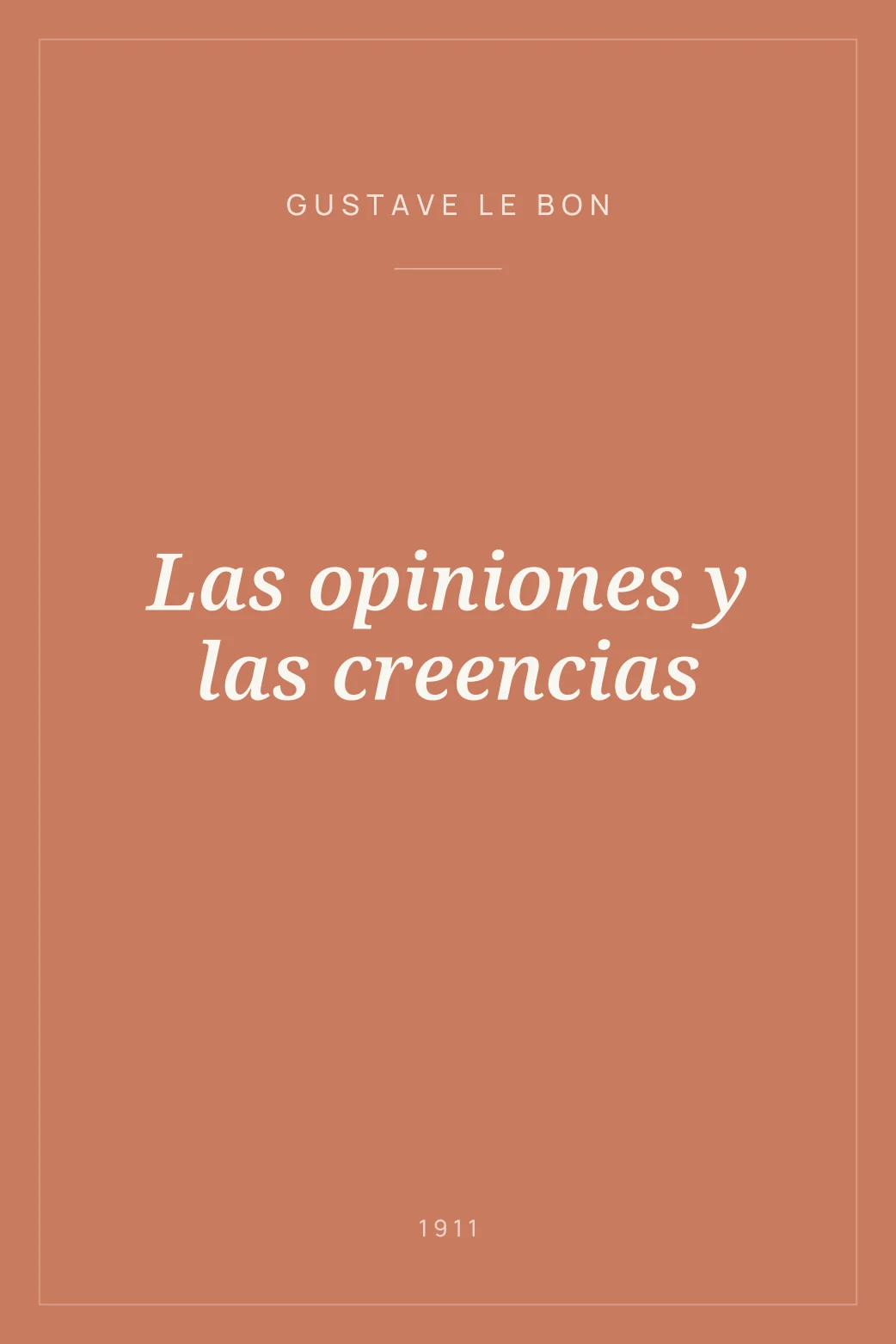 Portada de Las opiniones y las creencias