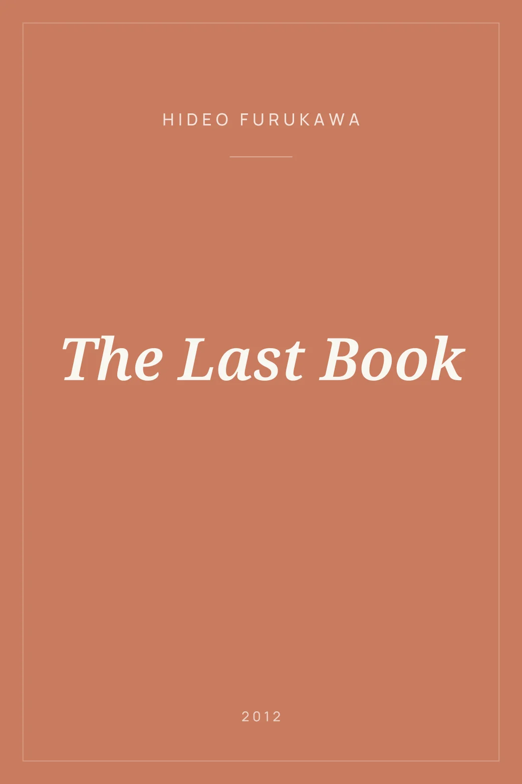 Portada de The Last Book