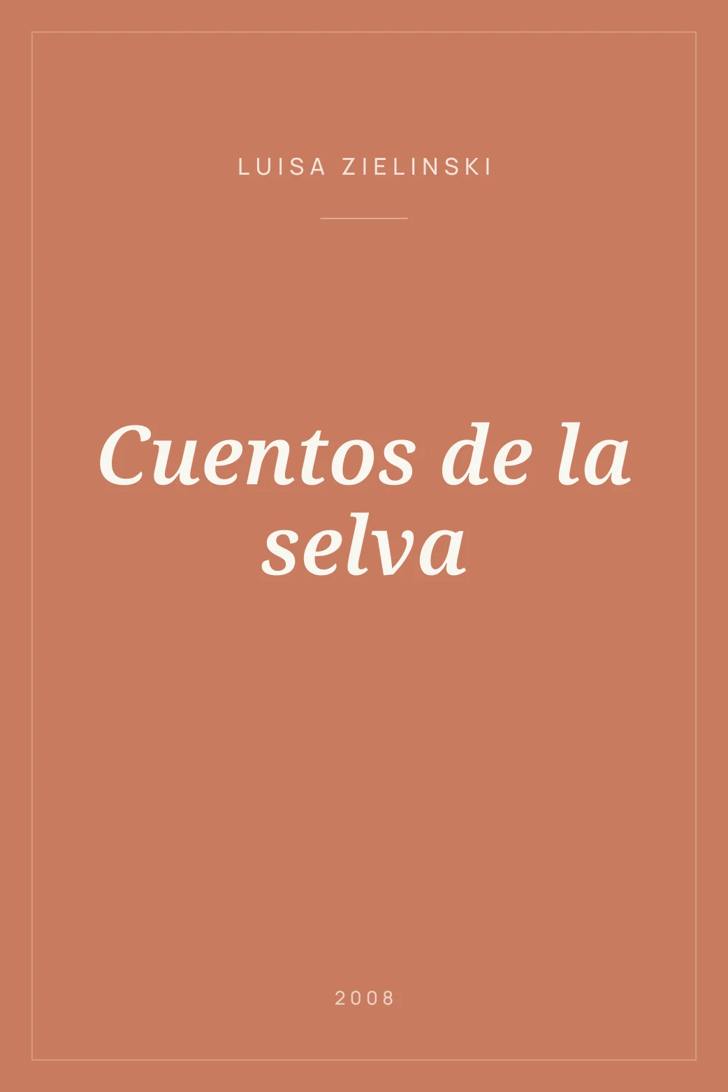 Portada de Cuentos de la selva