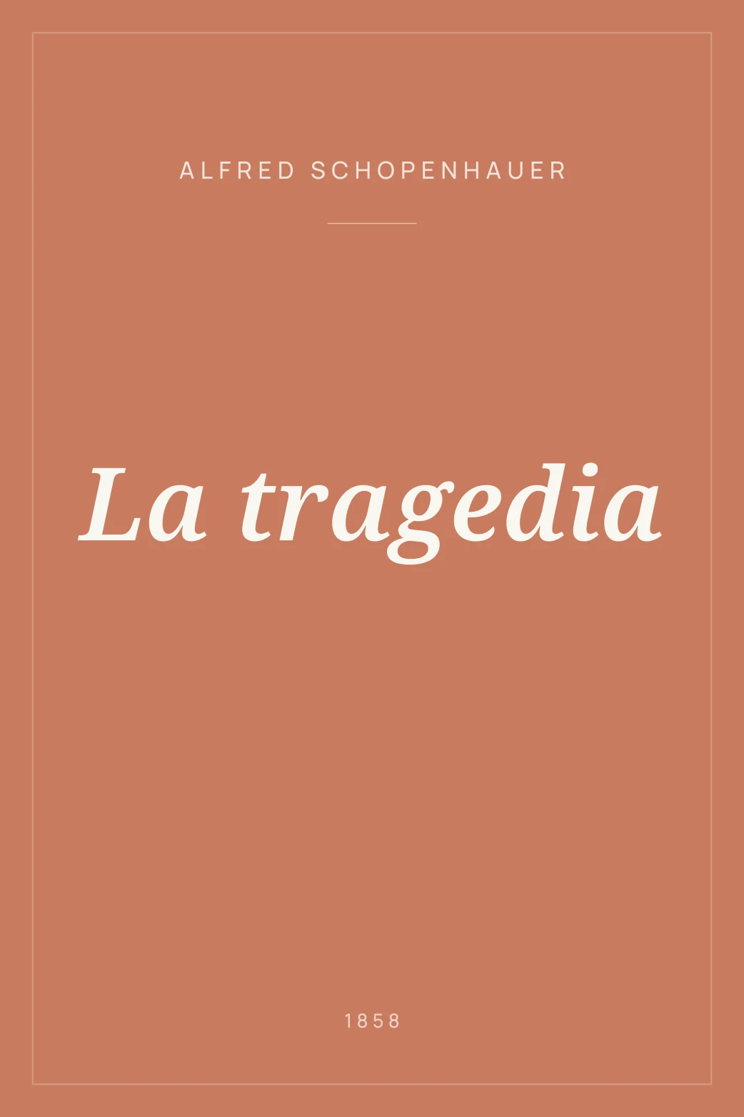 Portada de La tragedia