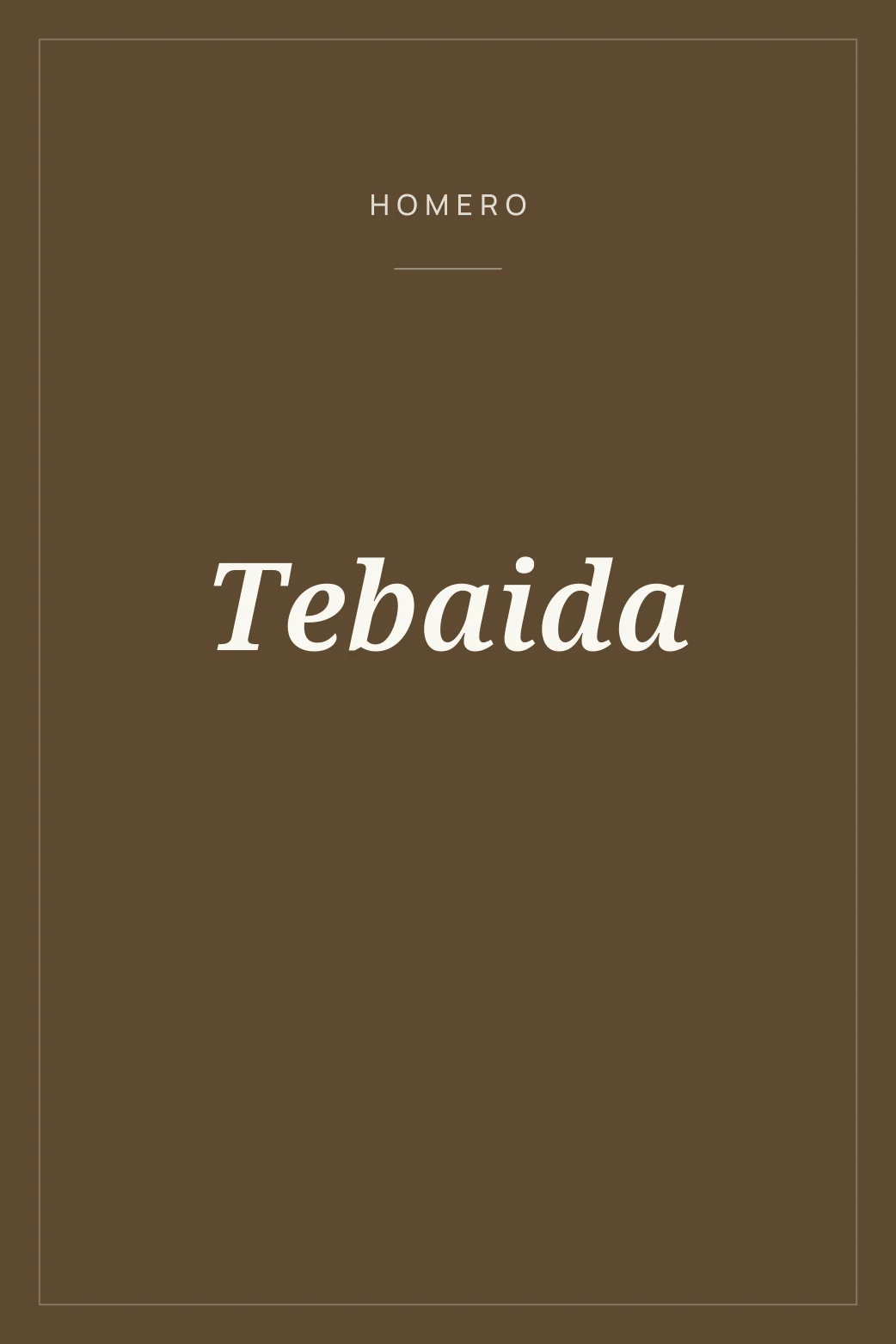 Portada de Tebaida