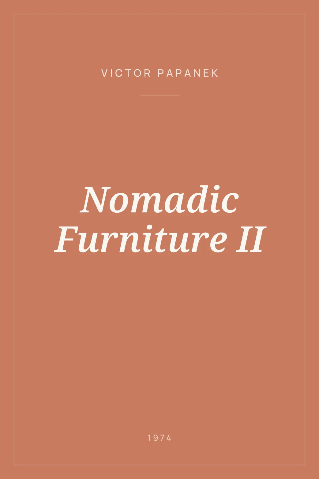 Portada de Nomadic Furniture II