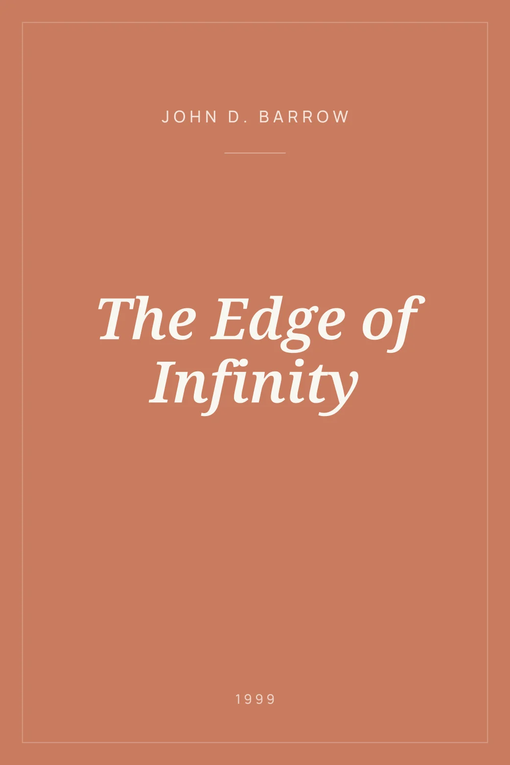 Portada de The Edge of Infinity