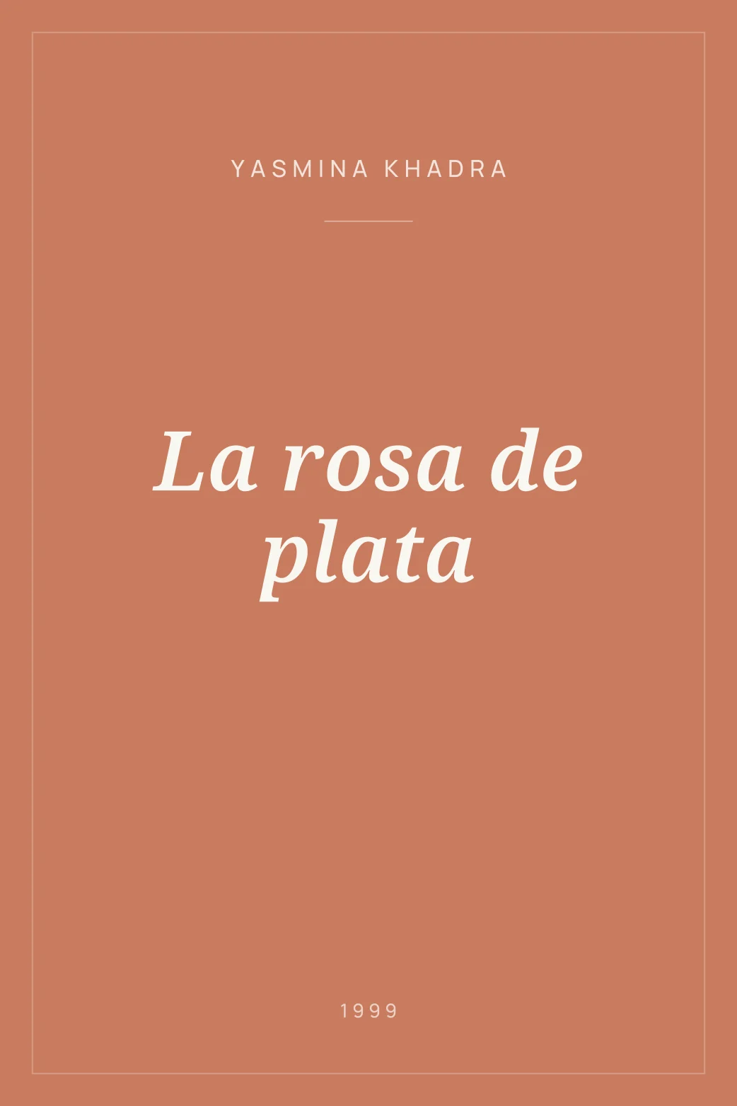 Portada de La rosa de plata
