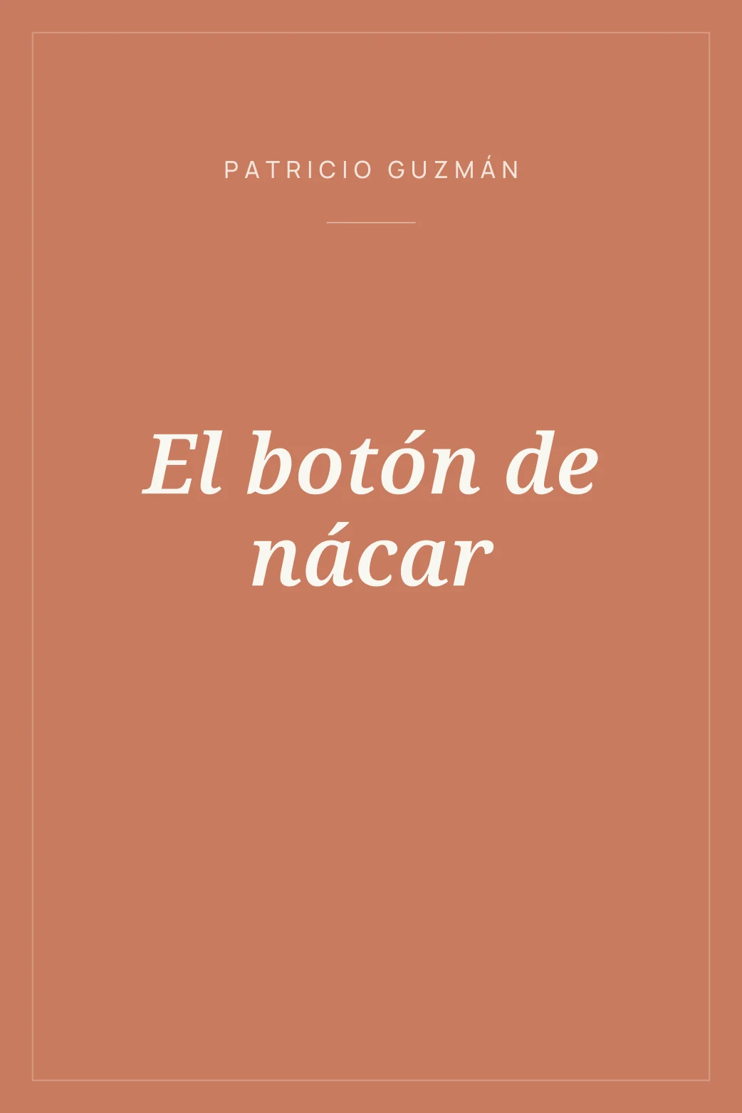 Portada de El botón de nácar