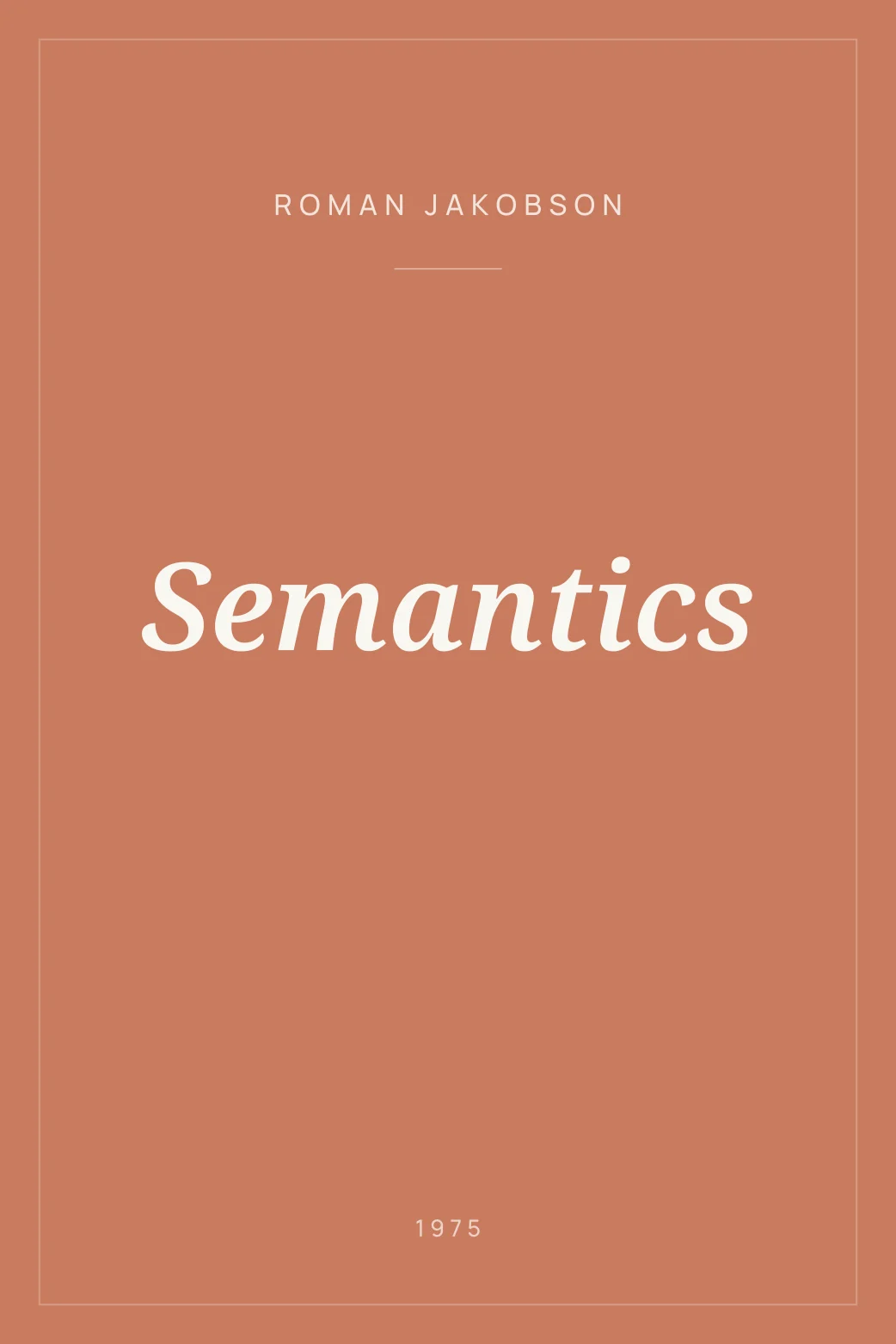 Portada de Semantics